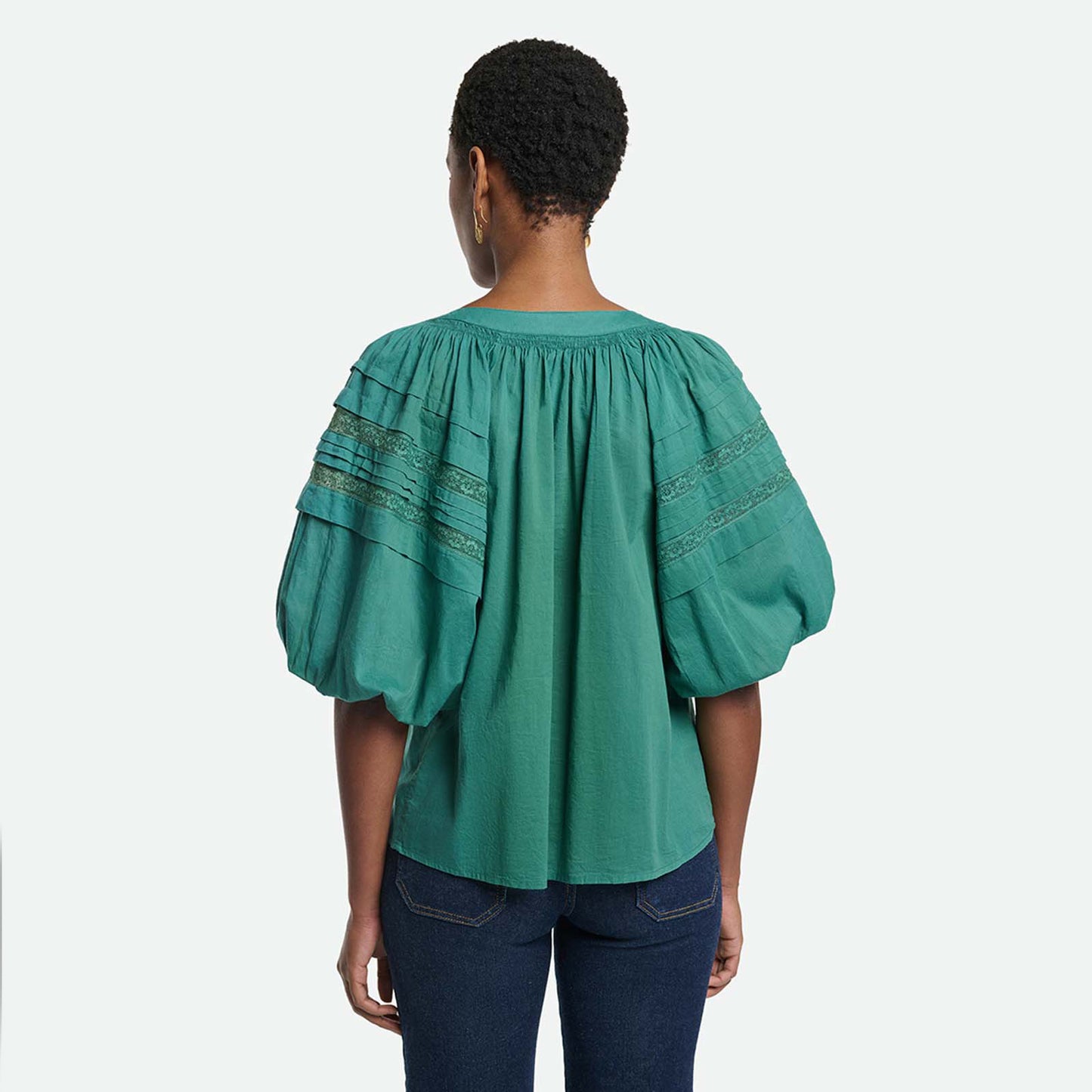 Vanessa Bruno "Tara" Blouse in Green, size 38 (size Small)