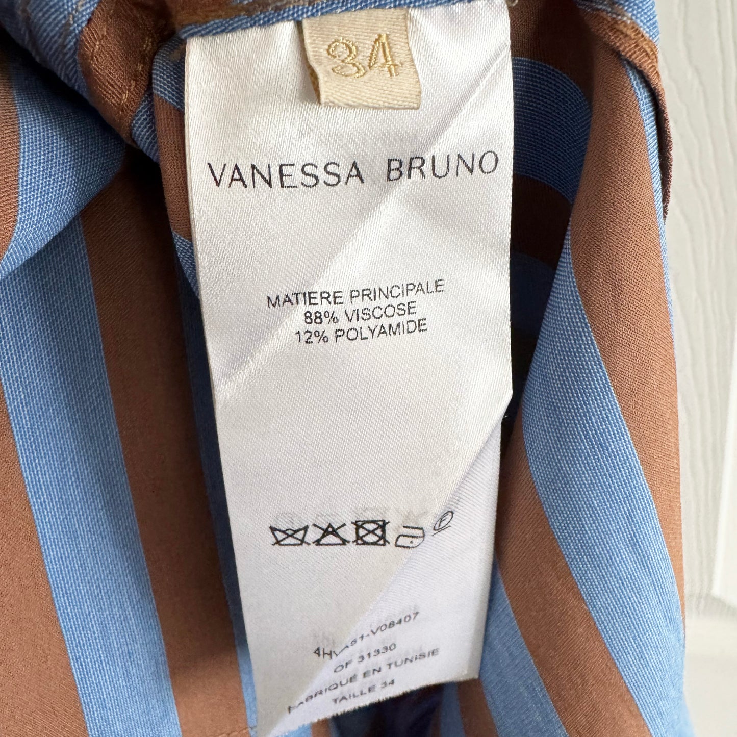 Vanessa Bruno "Brooklyn" Striped Dress, size 34 (fits XS/S)