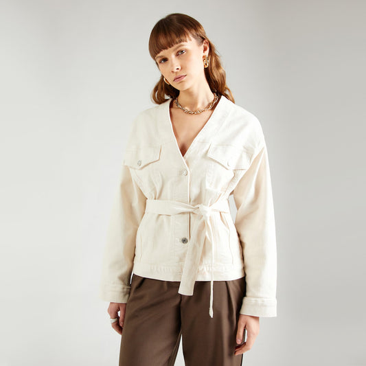 Vanessa Bruno "Cooper" Jacket in Ivory, size Small