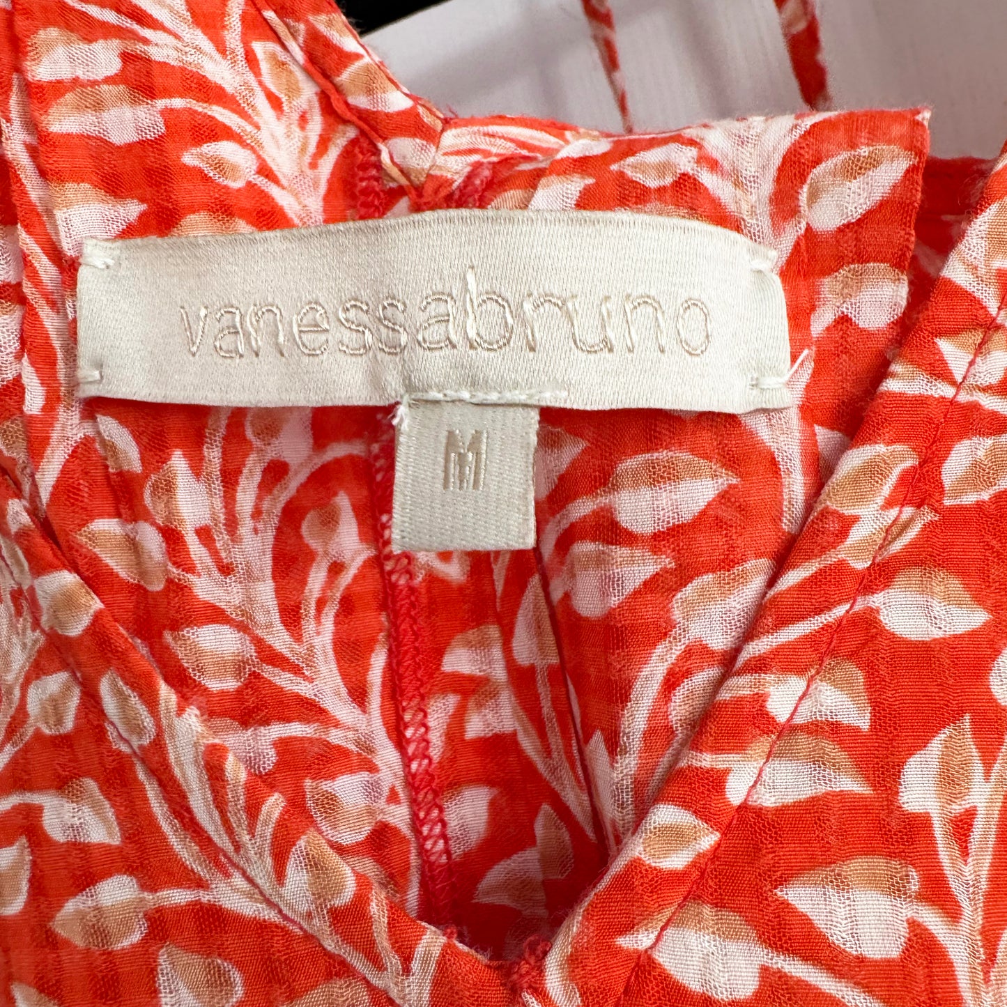 Vanessa Bruno Floral Jumpsuit in Orange, size Medium