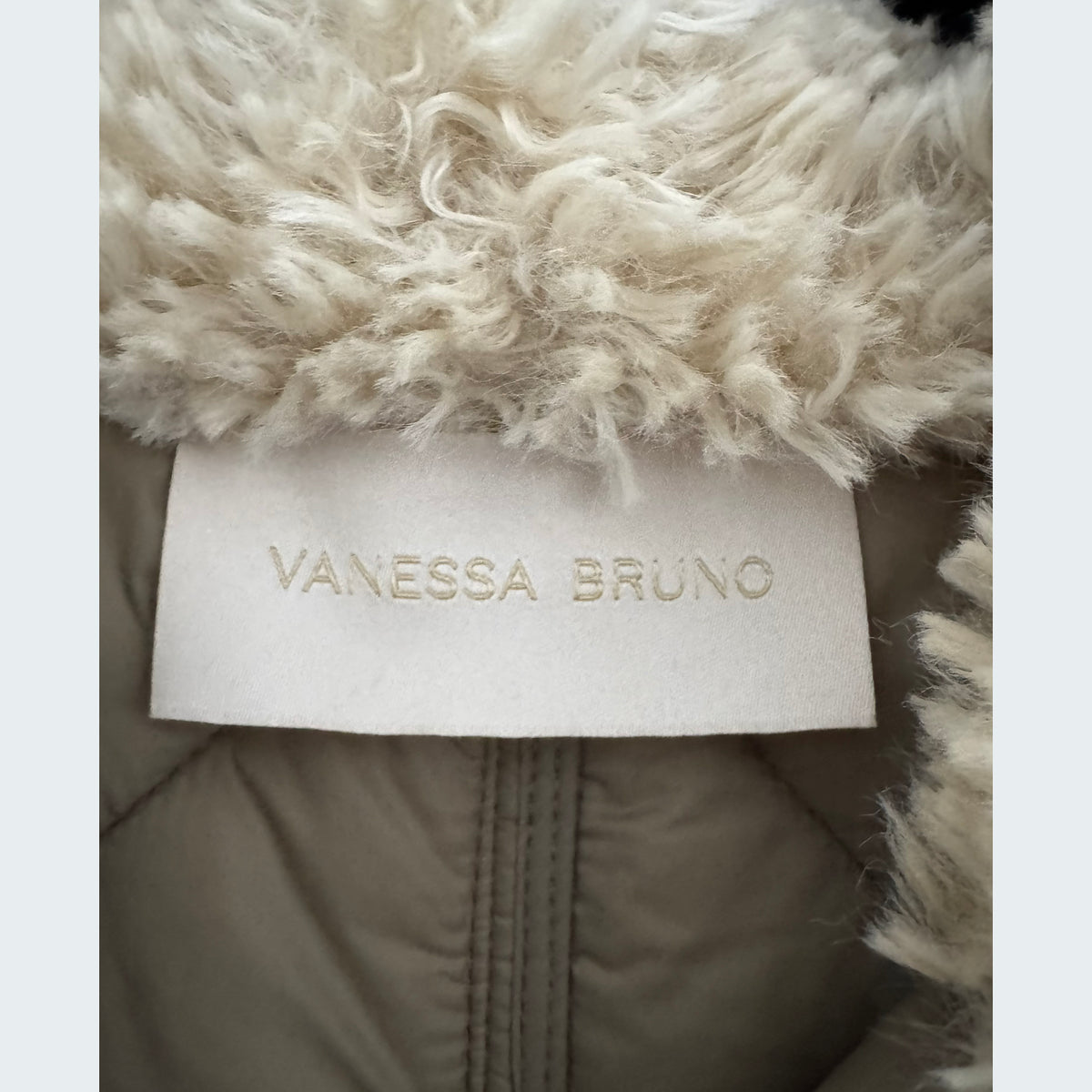 Vanessa Bruno "Basilica" Quilted Vest in Green, size M/L
