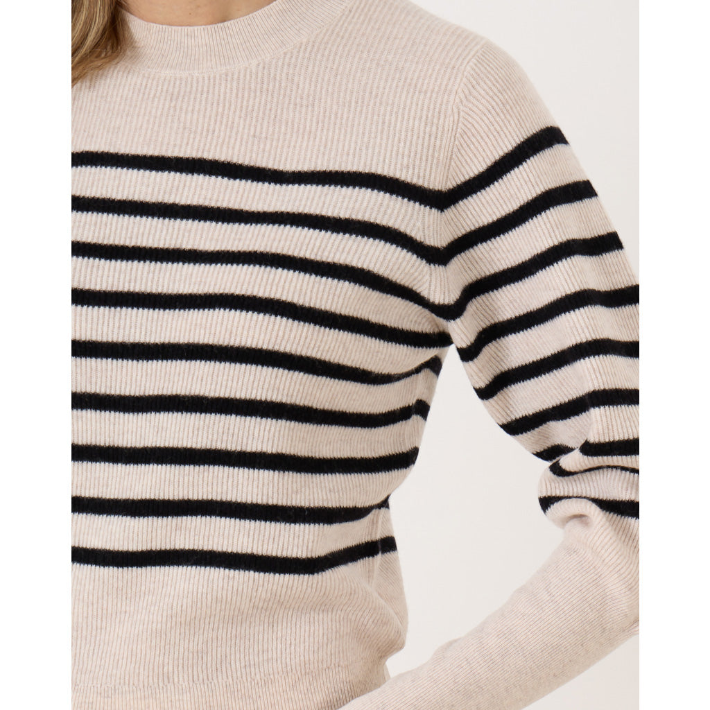 Vanessa Bruno "Astrid" Pullover in Navy/Ecru Stripe, size Small