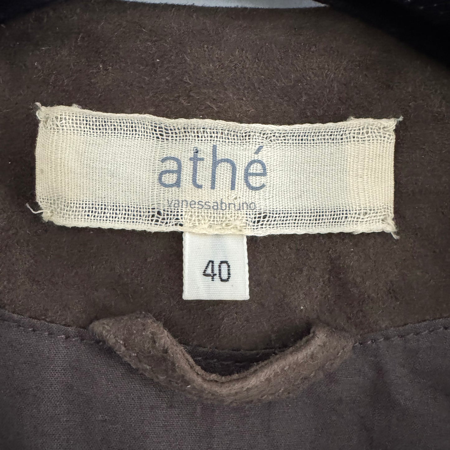 Vanessa Bruno Athe Suede Jacket in Brown, size 40