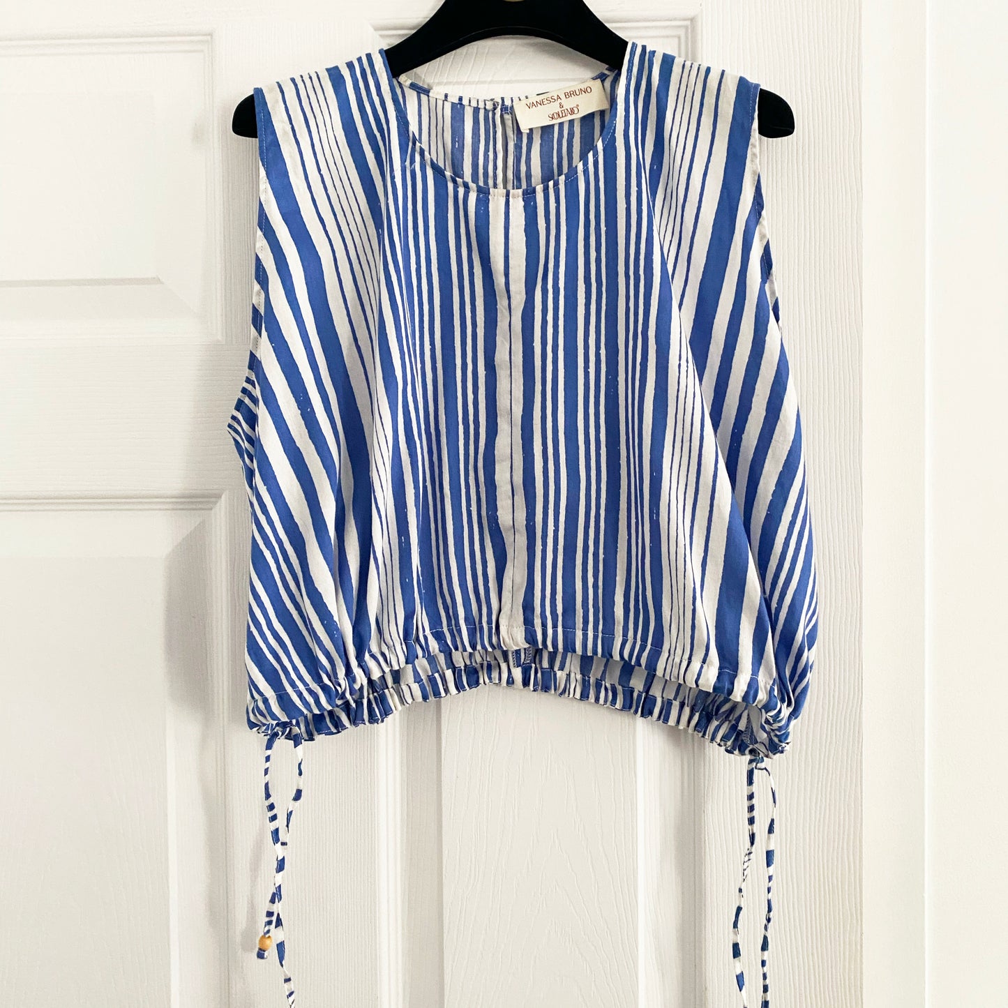 Vanessa Bruno x Souleiado "Callas" Striped Crop Top, size Small