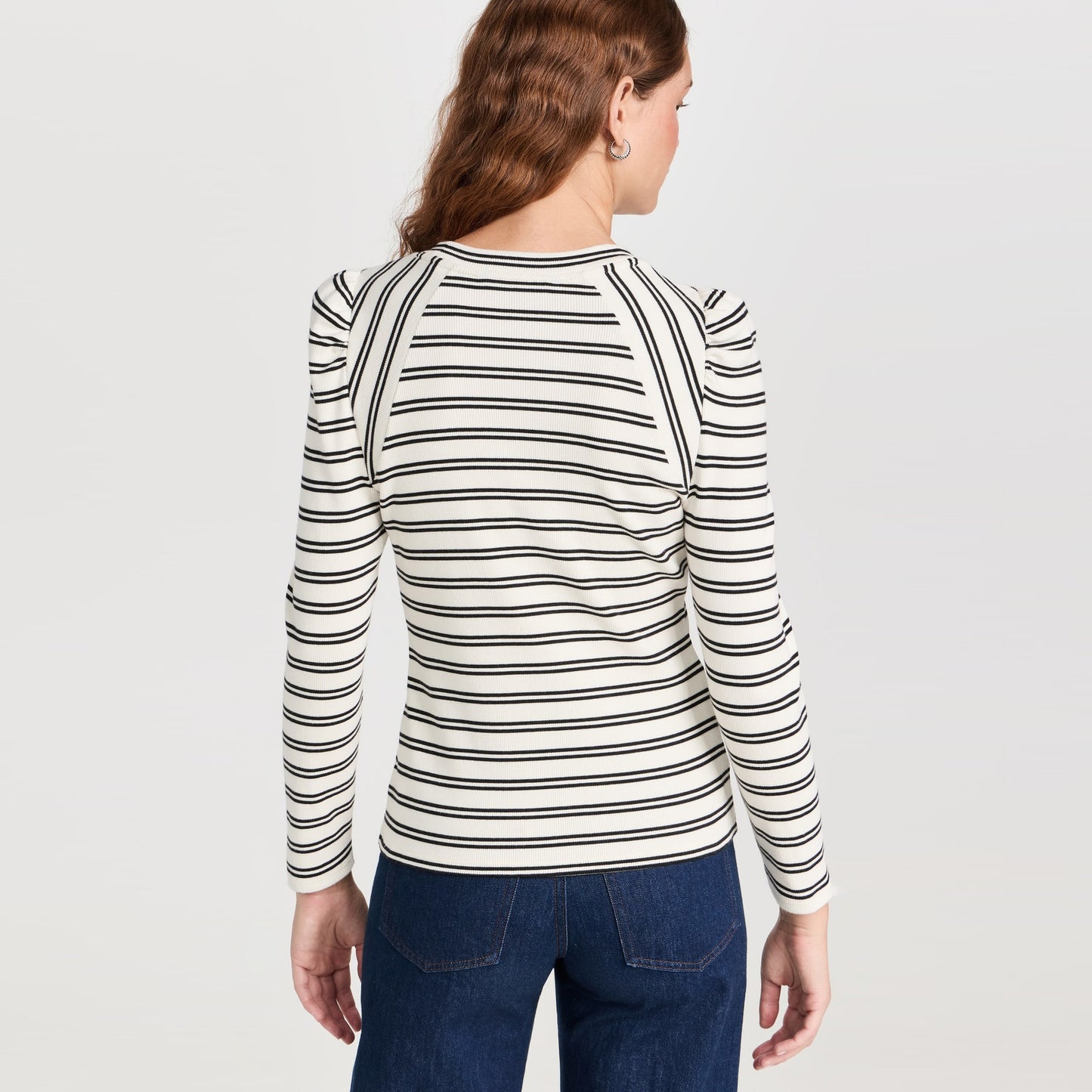 Veronica Beard "Delarno" Striped Tee, size Small