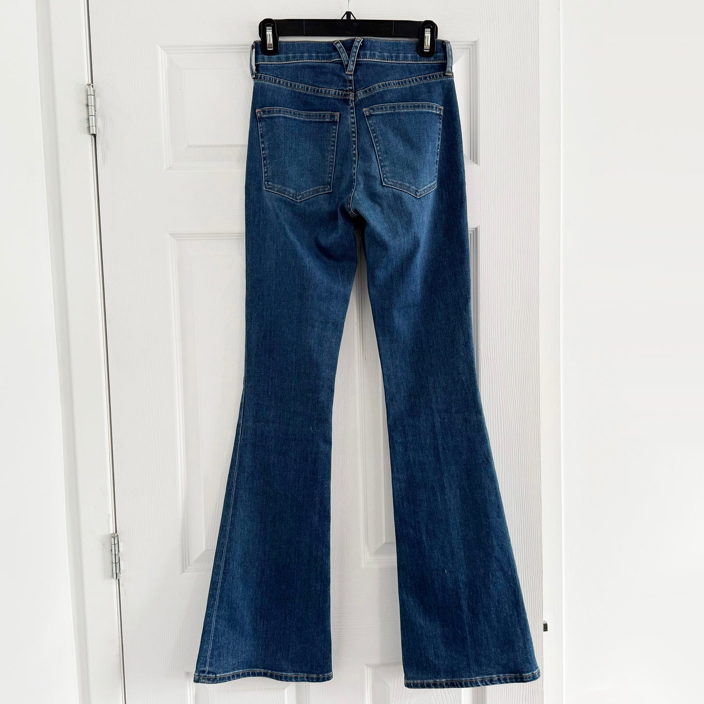 Veronica Beard "Beverly" High Rise Skinny Flare Jeans in "Bright Blue", size 25
