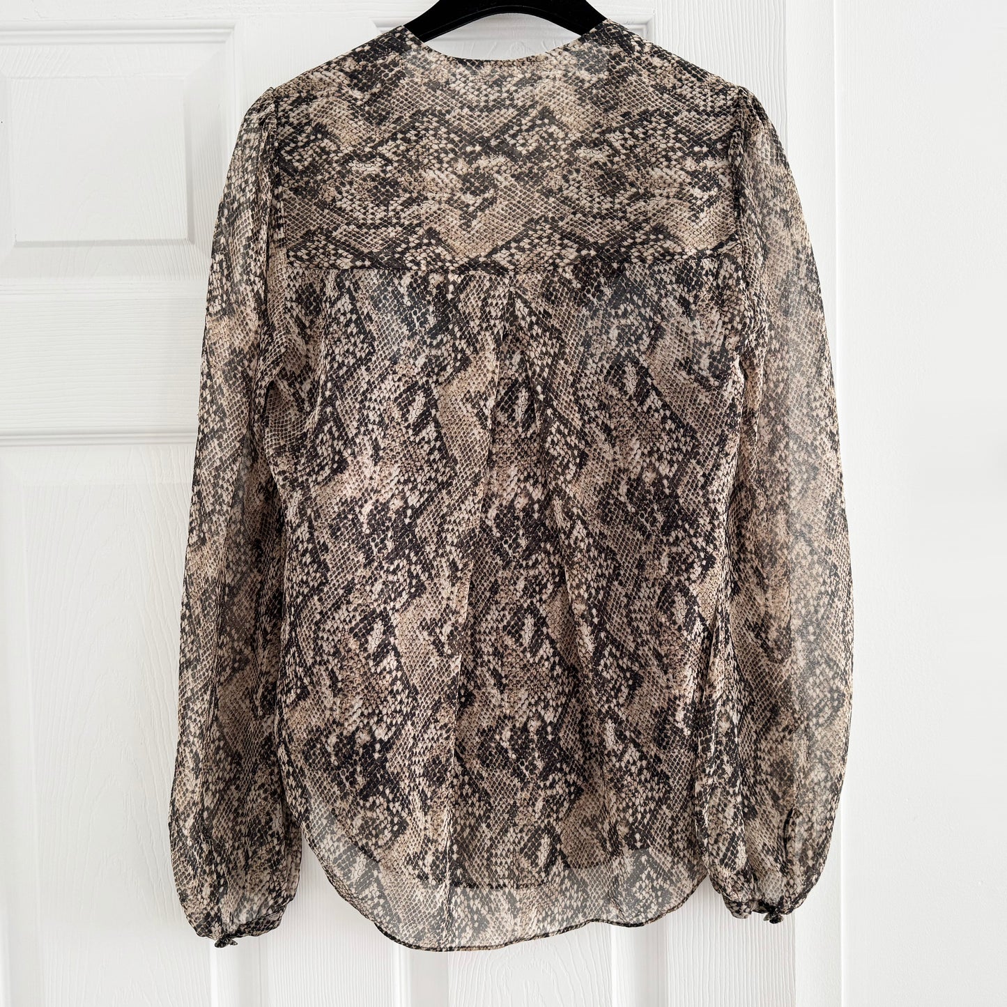 Veronica Beard "Lowell" Python Print top, size 2