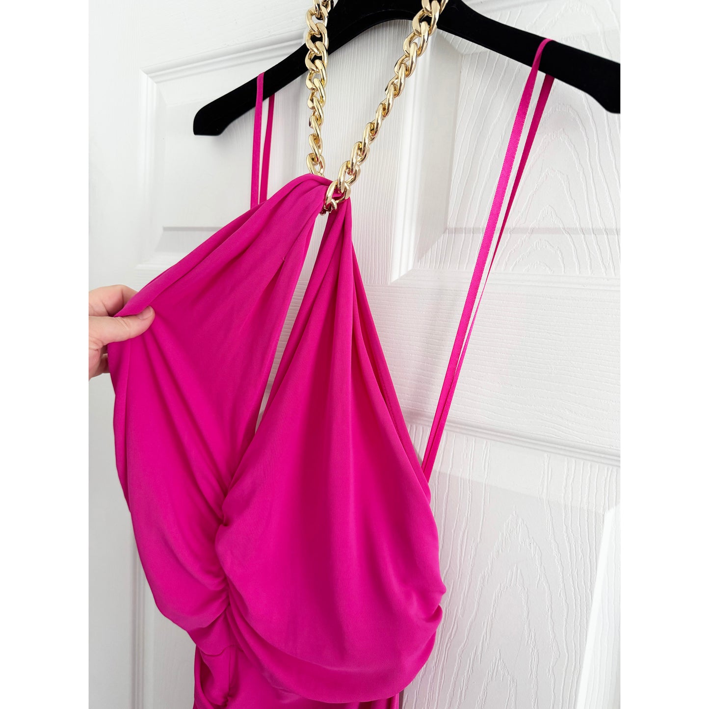 Veronica Beard "Reze" Dress in Hot Pink, size Large