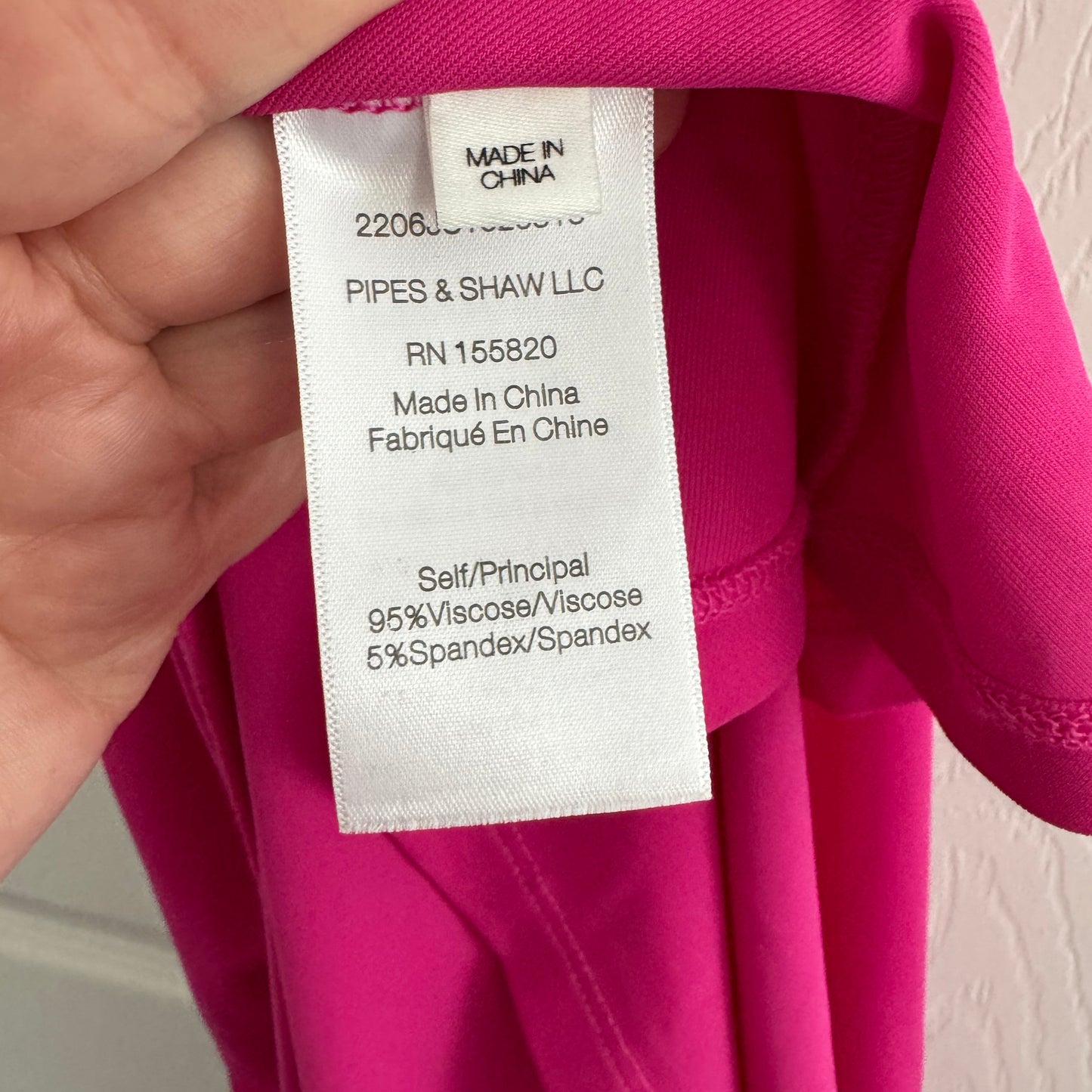 Veronica Beard "Reze" Dress in Hot Pink, size Large
