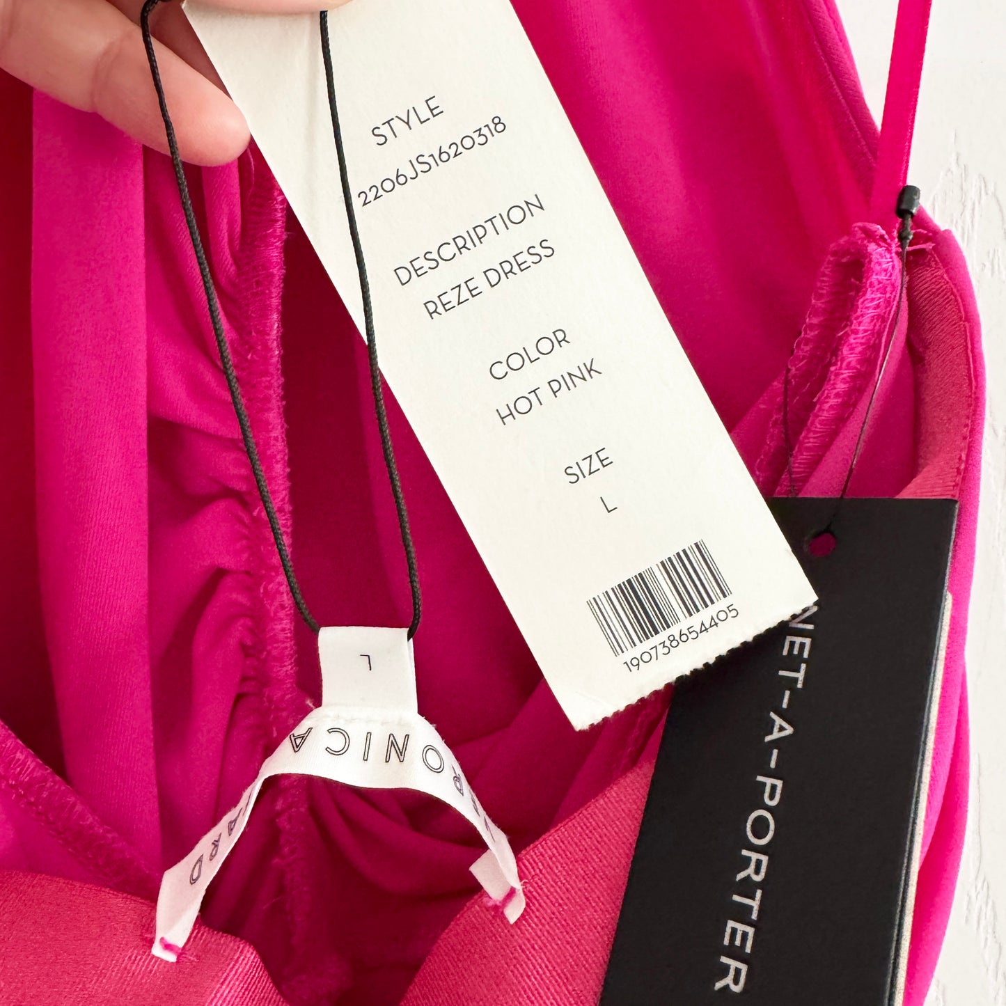 Veronica Beard "Reze" Dress in Hot Pink, size Large