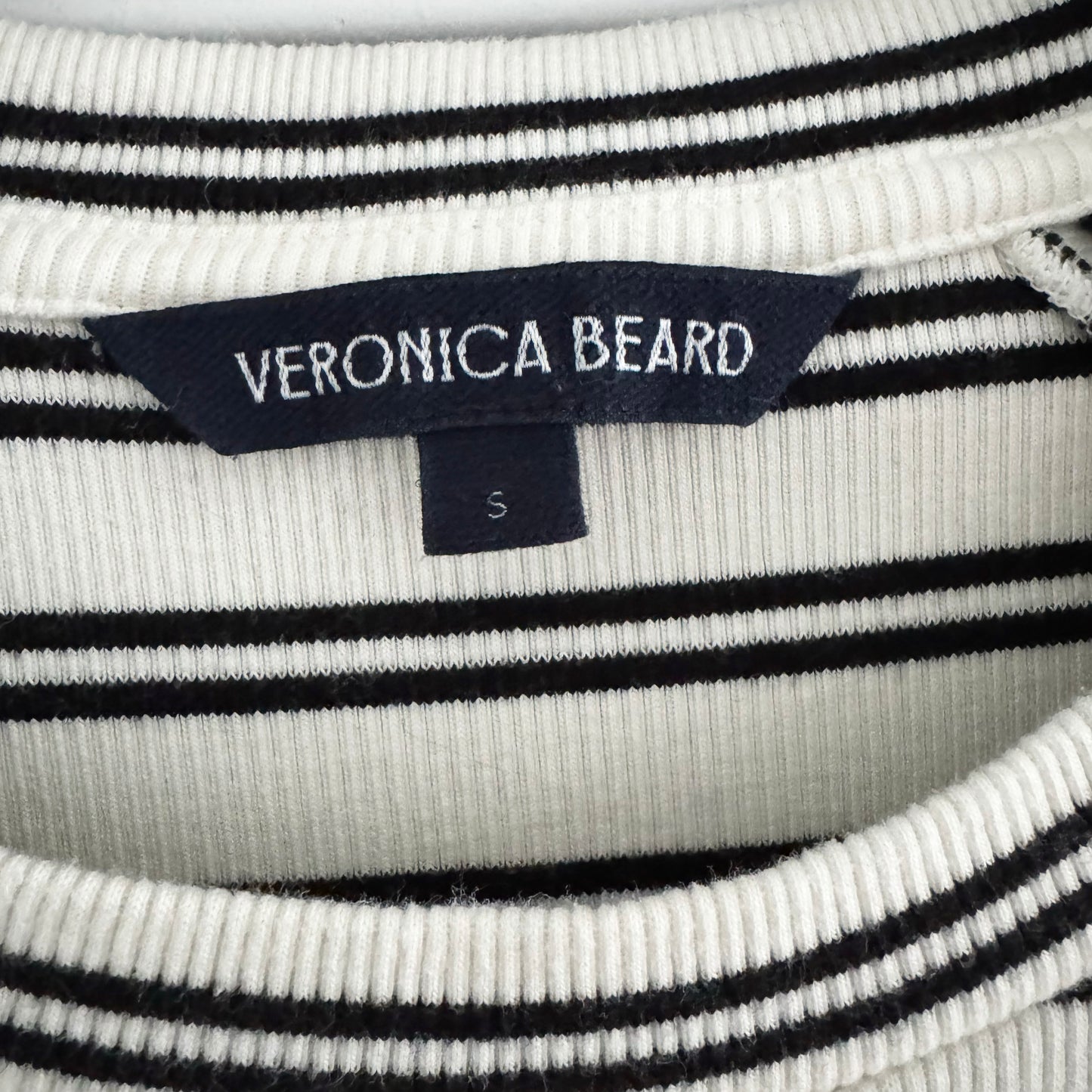 Veronica Beard "Delarno" Striped Tee, size Small