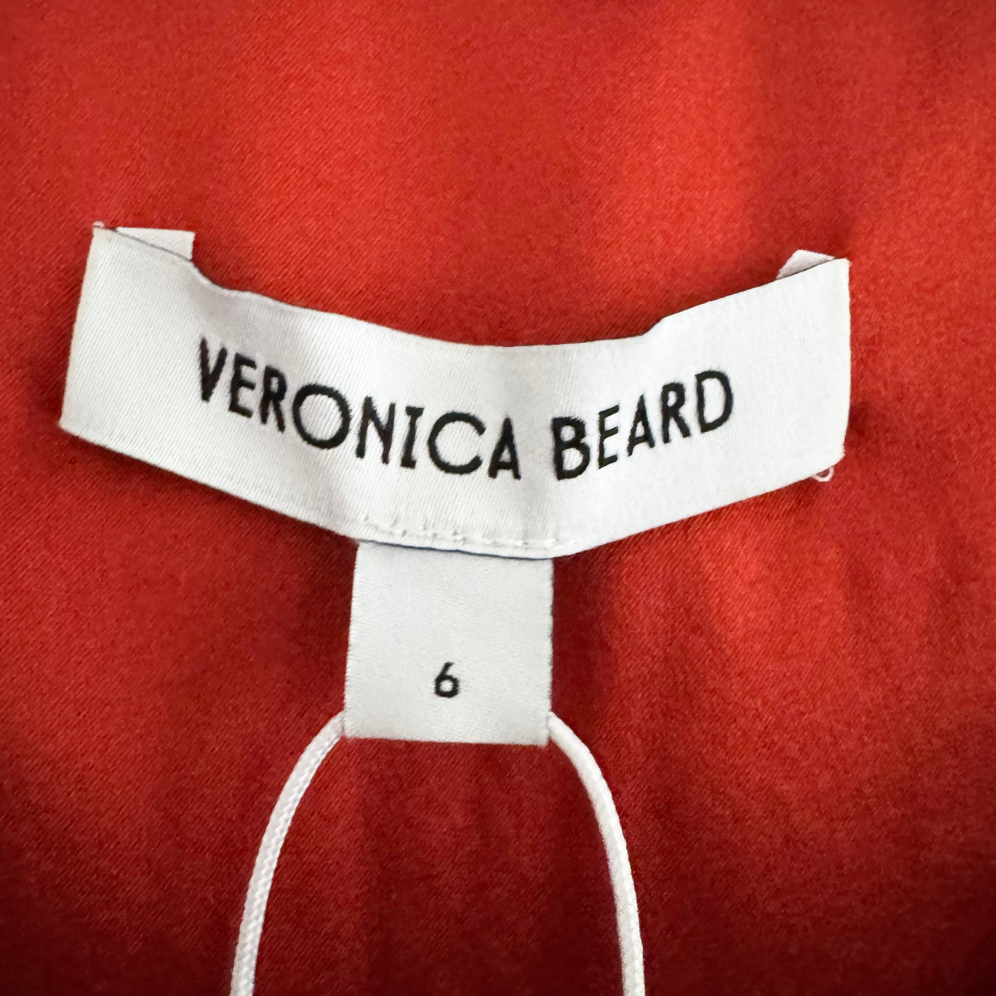 Veronica Beard "Ezri" Satin Dress in Red, size 6