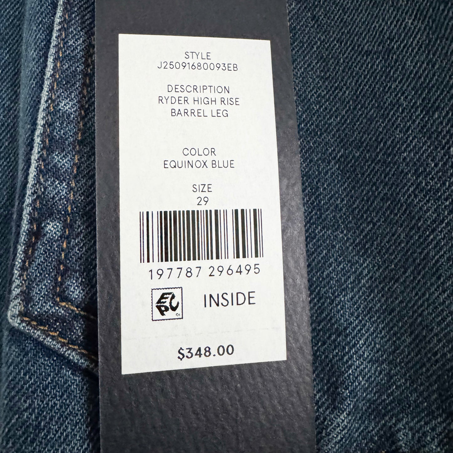 Veronica Beard "Ryder" Jean in "equinox blue", size 29
