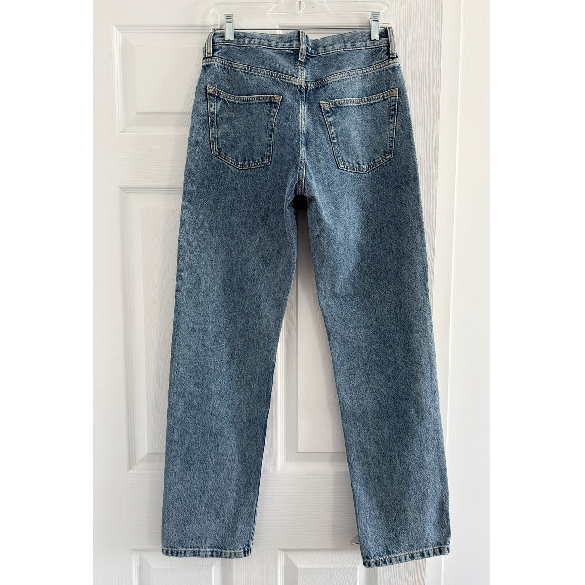 Wardrobe NYC x H&M Straight Leg Jeans in Blue, size 4