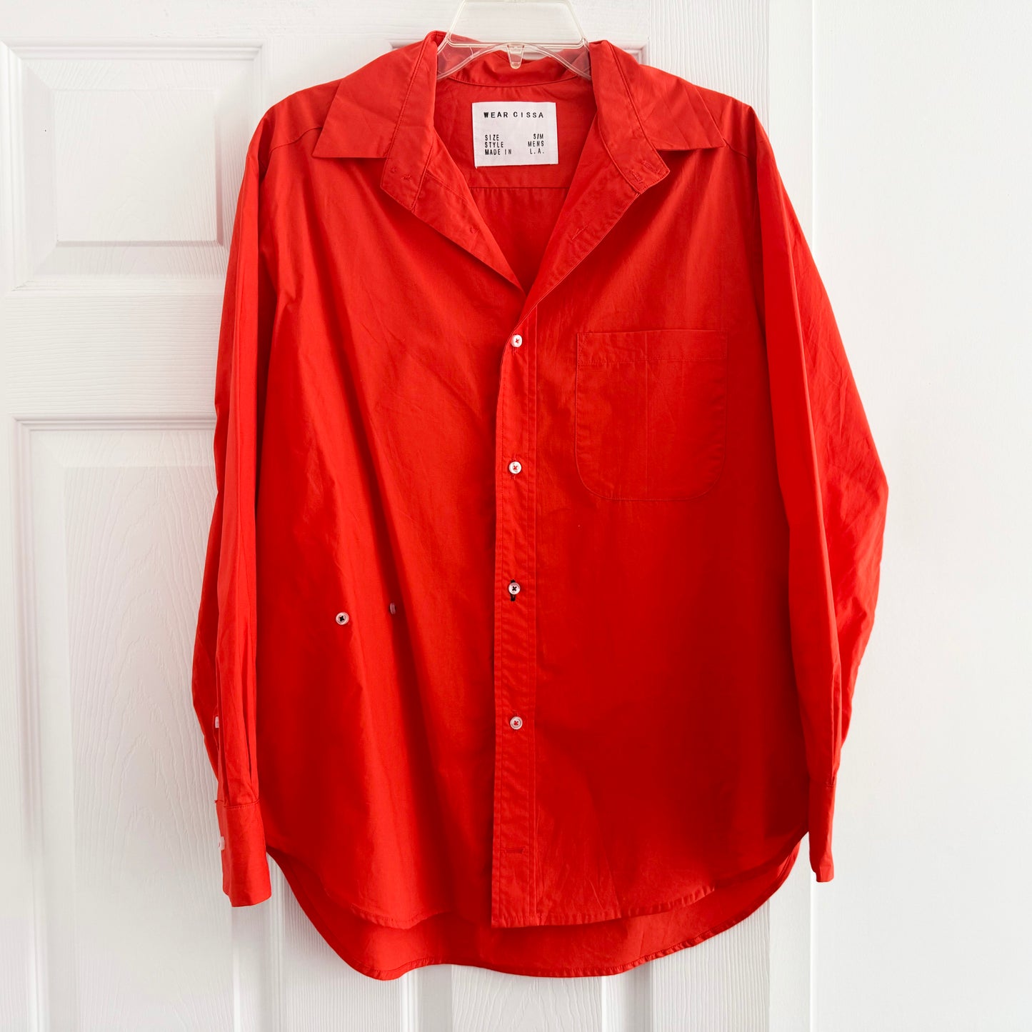Cissa "Mens" Shirt in Cajun Red, size S/M