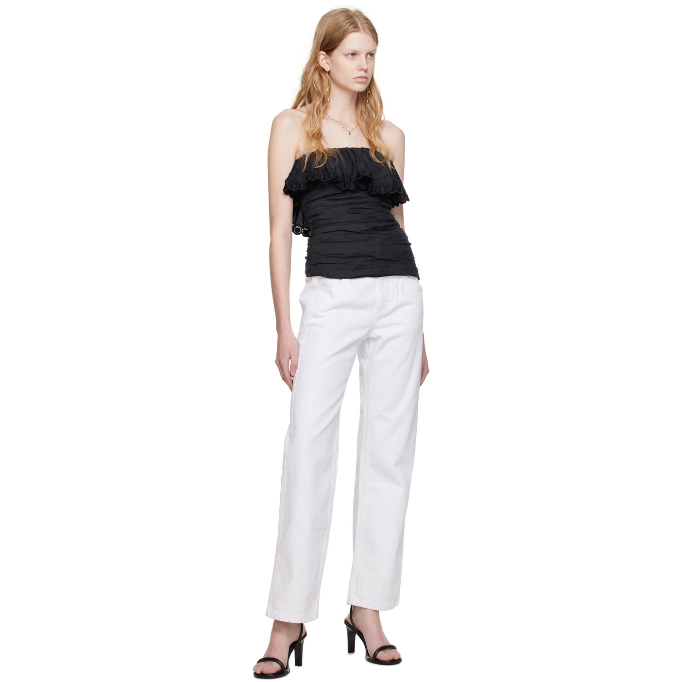 Isabel Marant "Nadege" Jeans in White, size 34
