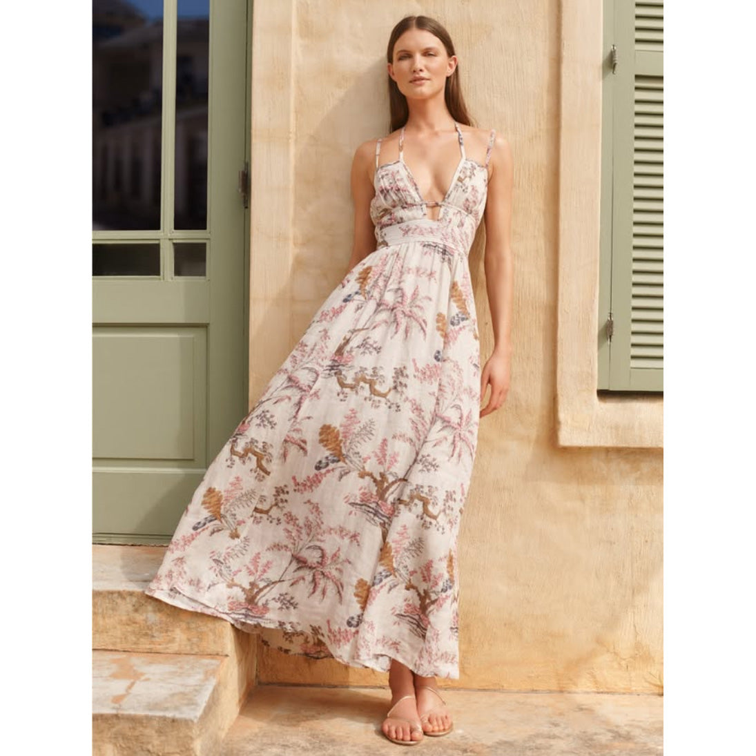 Wiggy Kit "August" Floral Print Dress, size Large