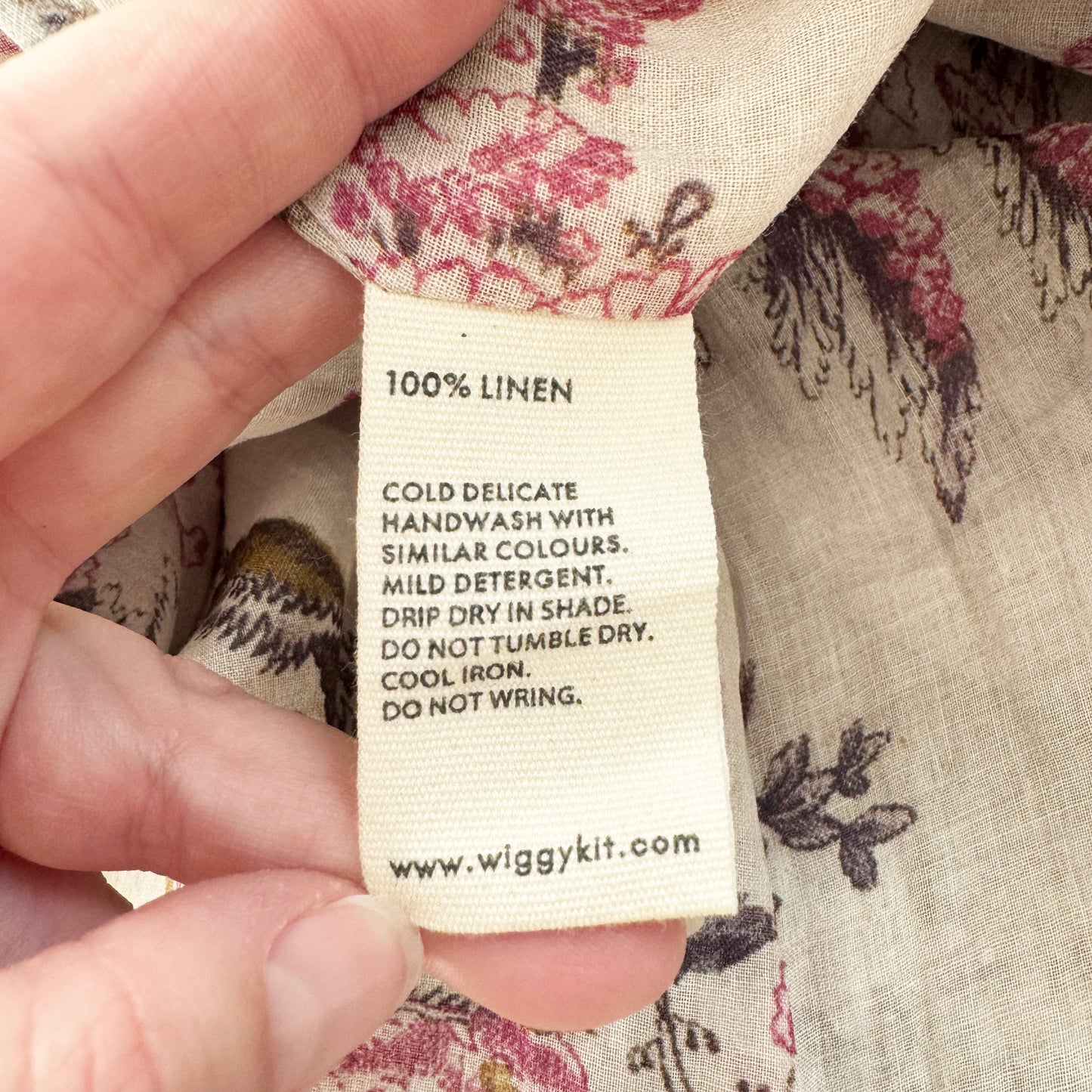 Wiggy Kit "August" Floral Print Dress, size Large