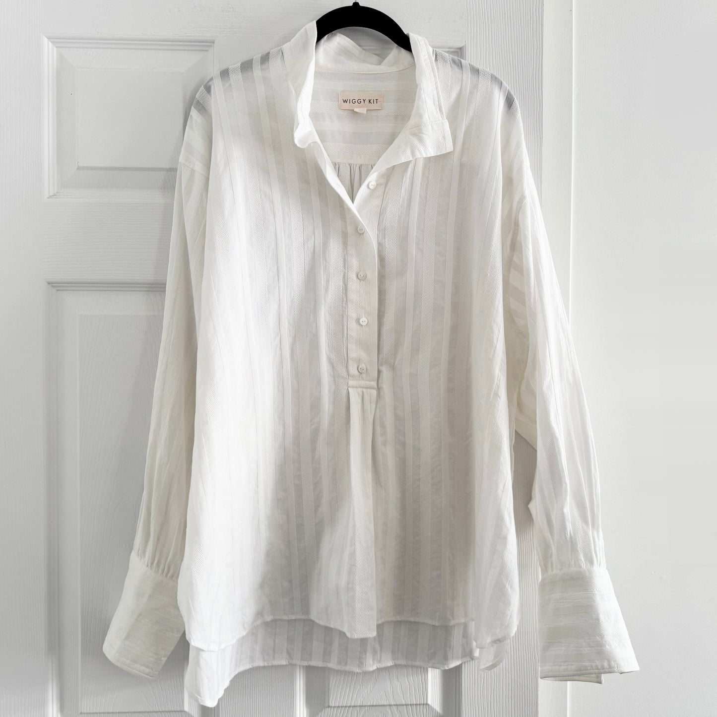 Wiggy Kit "Library" Shirt in White, size Large