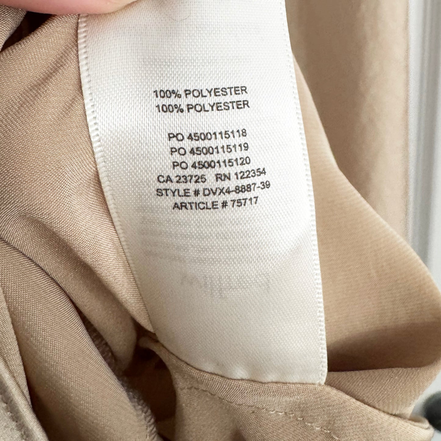 Wilfred Satiny Slip Dress in Beige, size XS