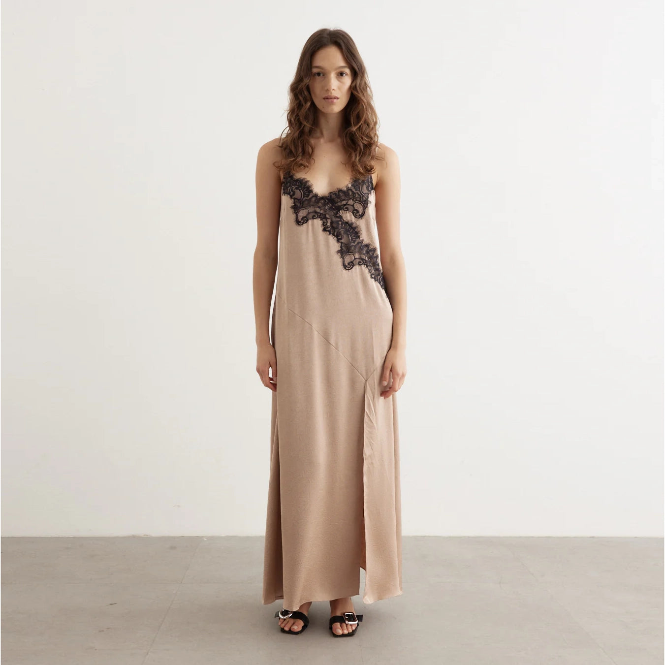 Baum und Pferdgarten "Ayda" Slip Dress in "Natural", size 36 (fits like size 6)