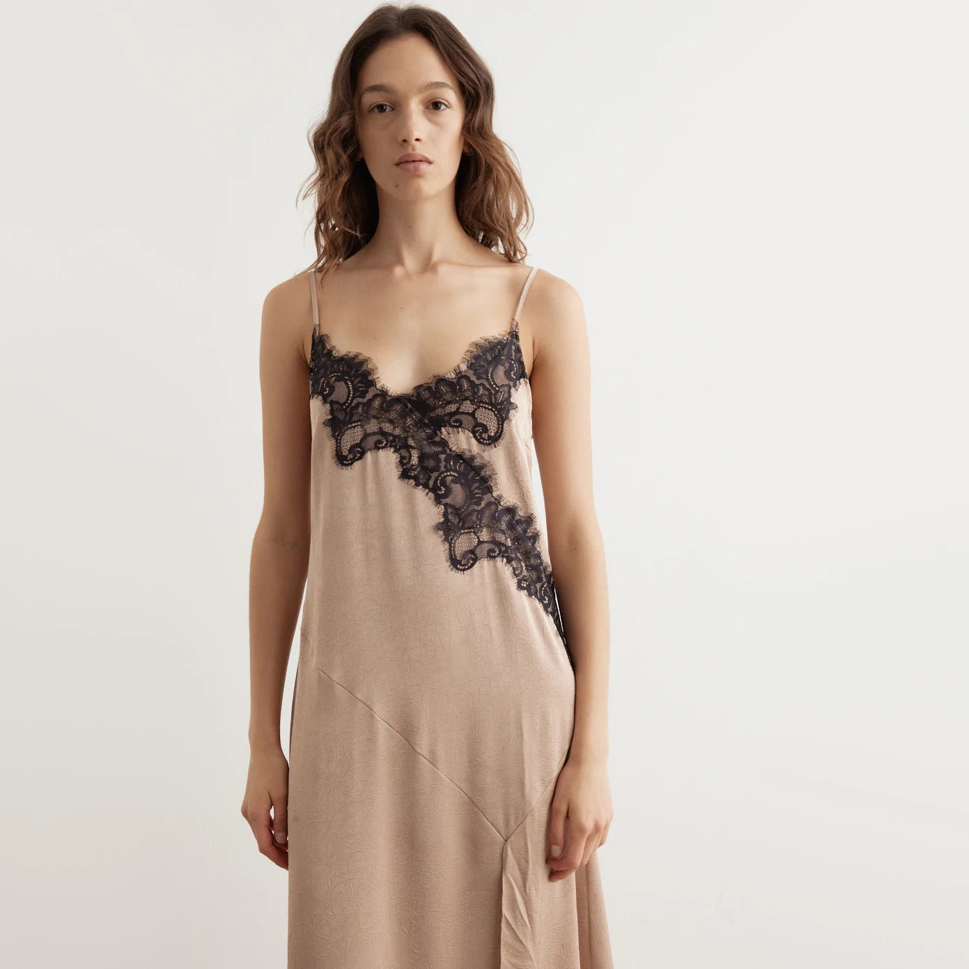 Baum und Pferdgarten "Ayda" Slip Dress in "Natural", size 36 (fits like size 6)