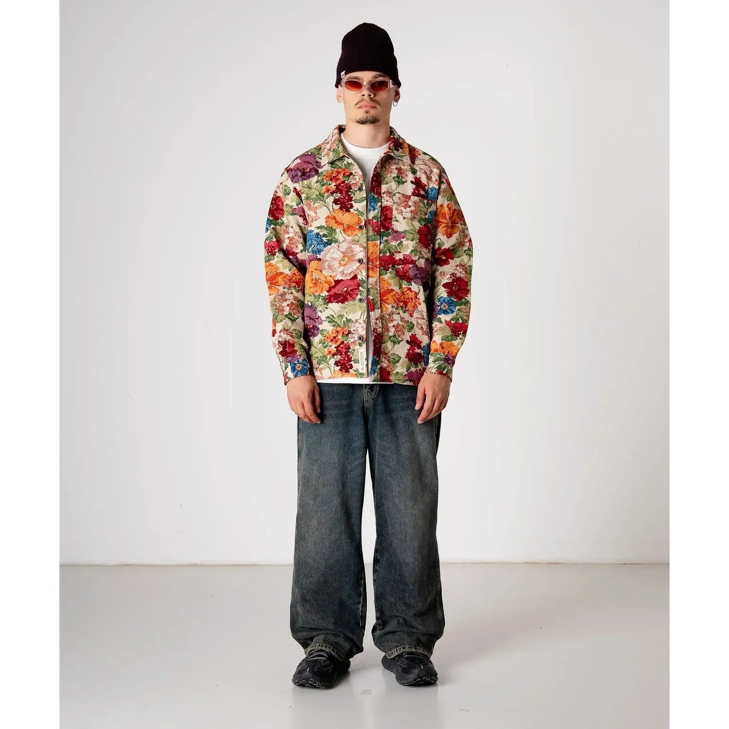 Woodbird Floral Jacquard Shirt/Jacket, size XL