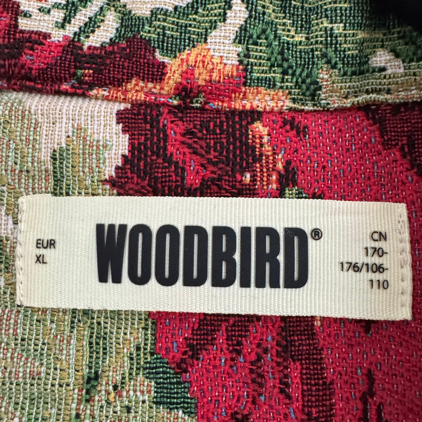 Woodbird Floral Jacquard Shirt/Jacket, size XL