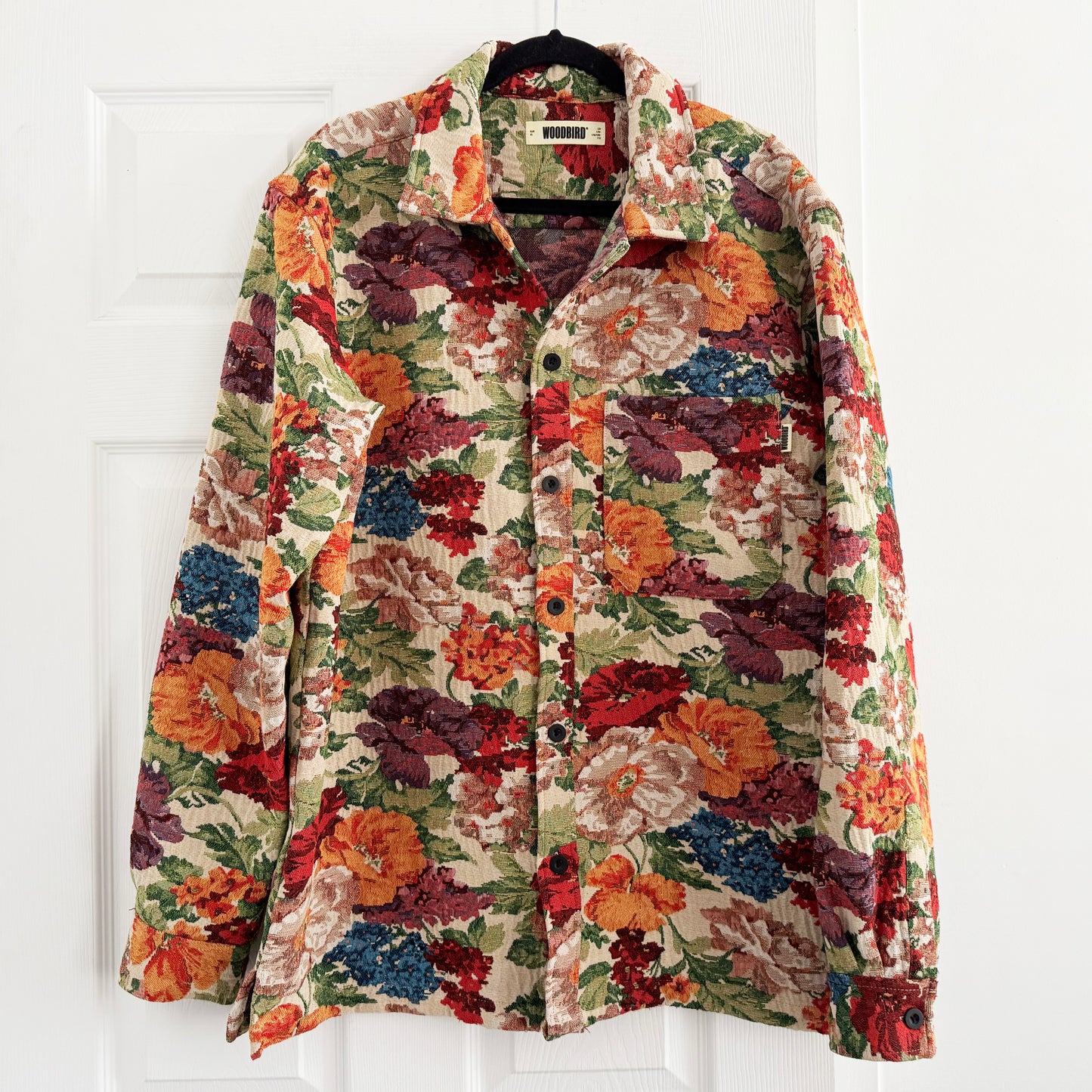 Woodbird Floral Jacquard Shirt/Jacket, size XL