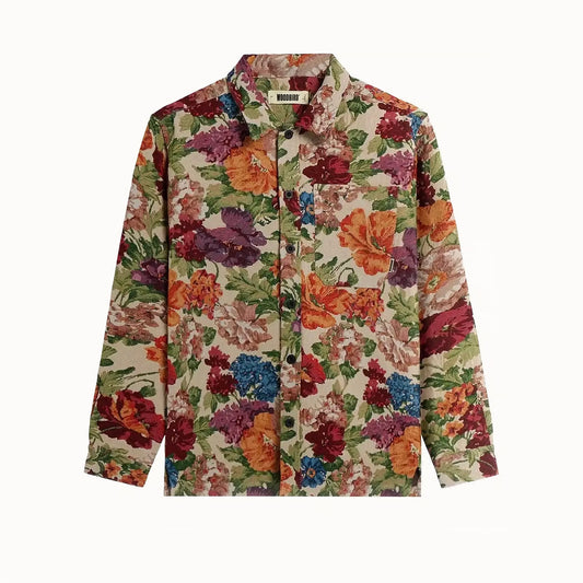 Woodbird Floral Jacquard Shirt/Jacket, size XL