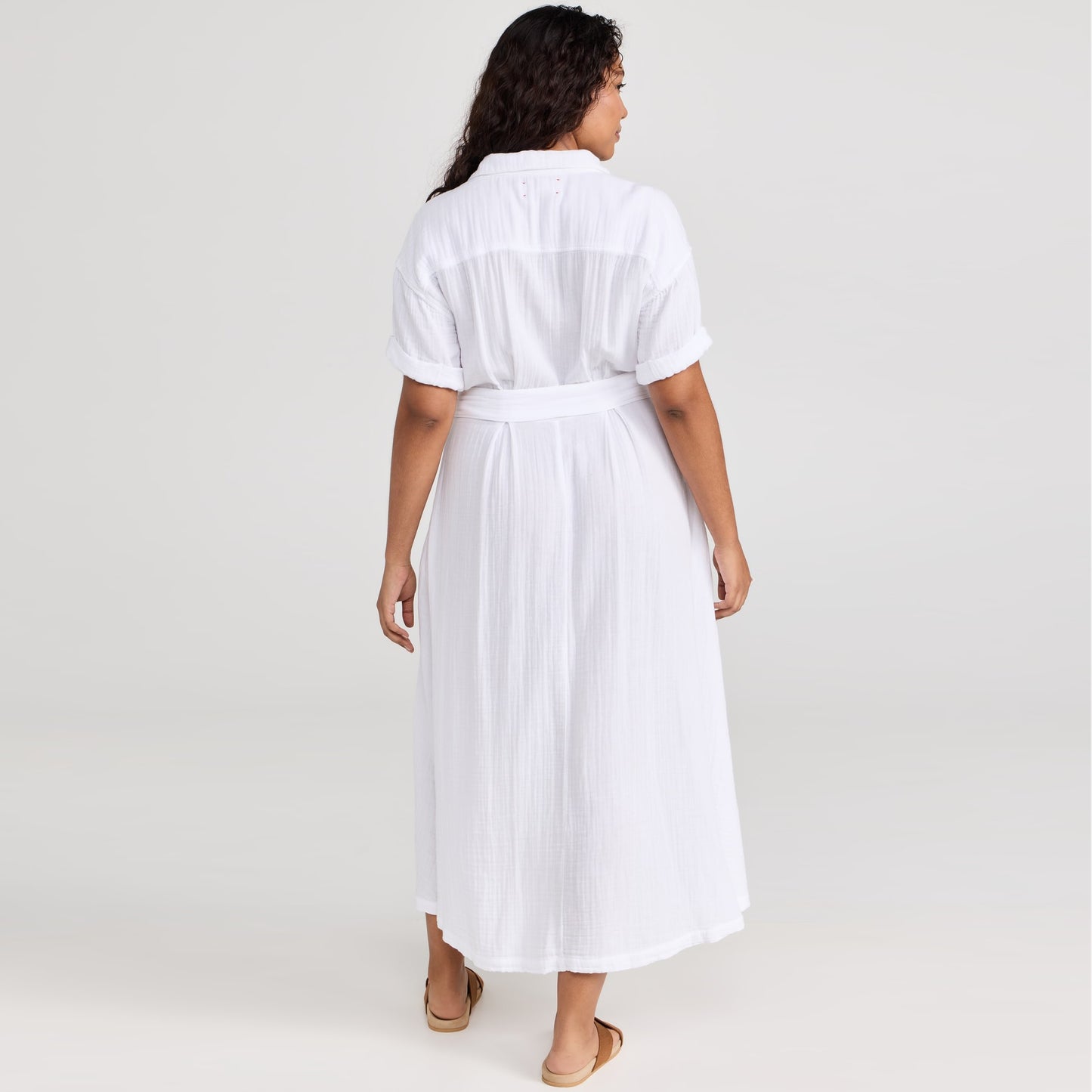 Xirena "Caylin" Cotton Dress in White, Size Large (fits like Medium?)