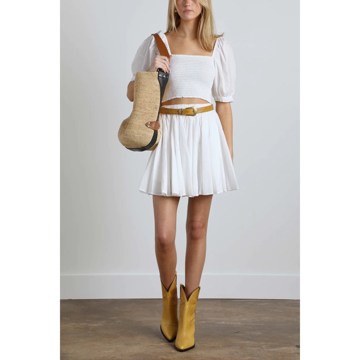 Haut Xirena « Issa » en blanc, taille Small (convient comme XS)