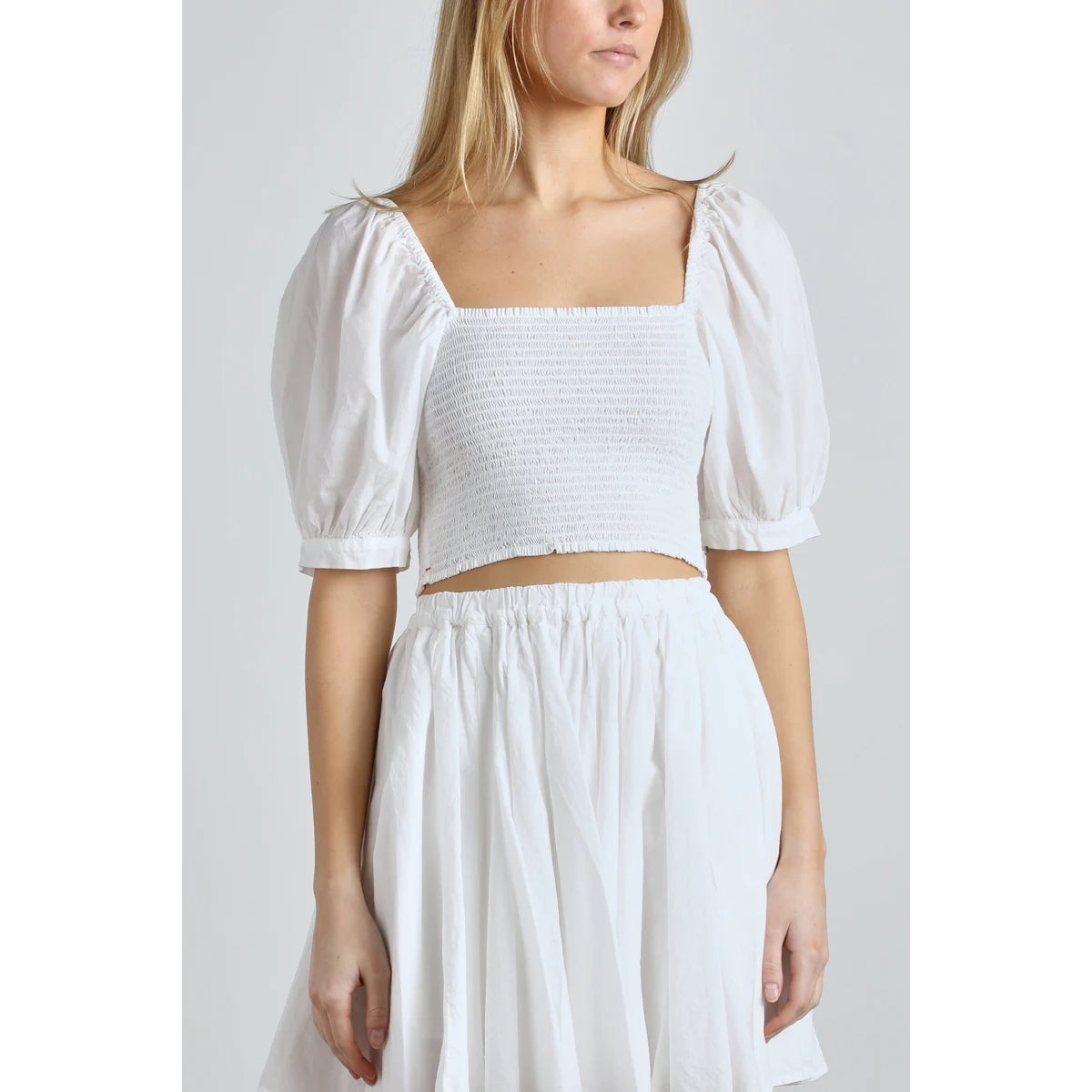 Haut Xirena « Issa » en blanc, taille Small (convient comme XS)