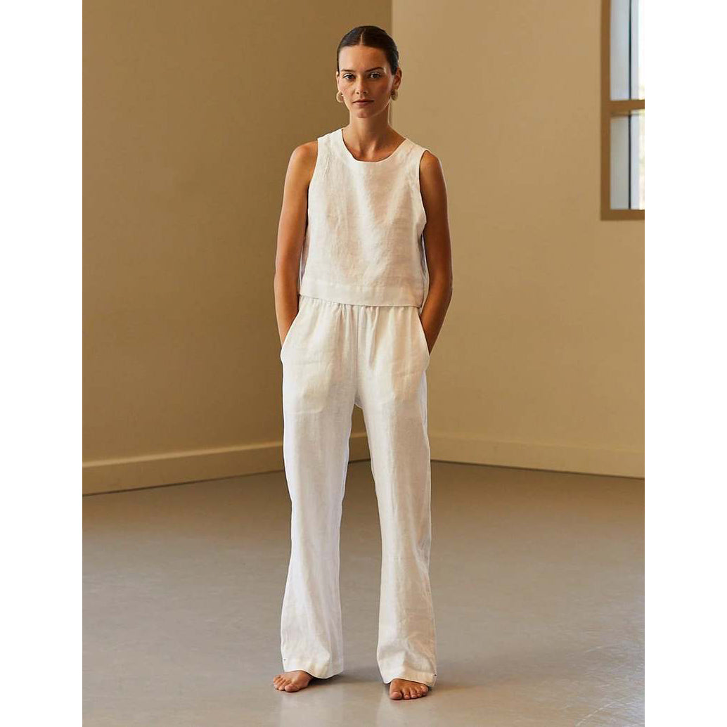 Xirena "Talyn" Linen Pants in White, size Large
