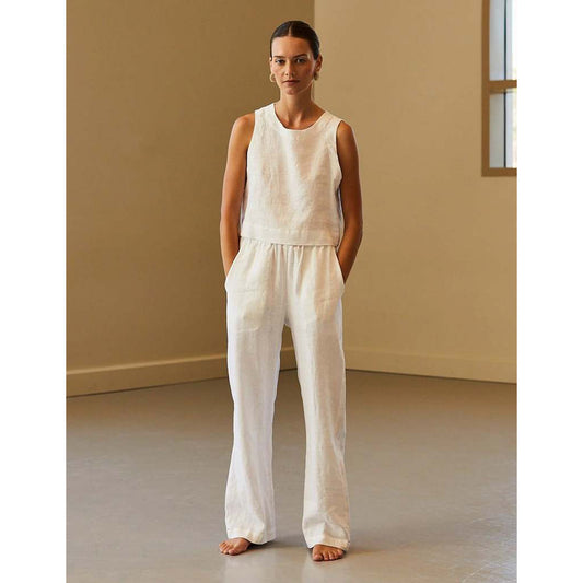 Xirena "Talyn" Linen Pants in White, size Large