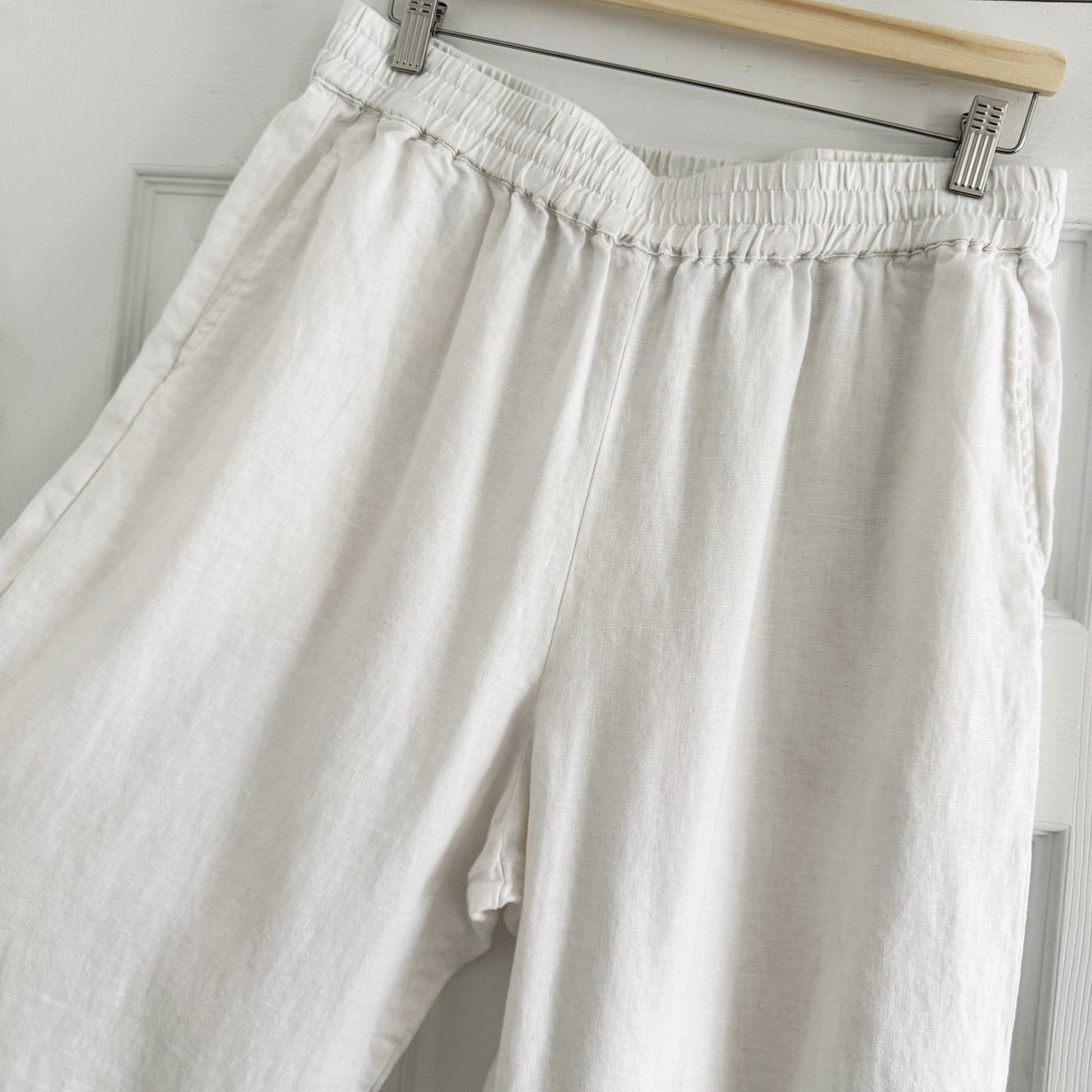 Xirena "Atticus" Linen Pants in White, size XL
