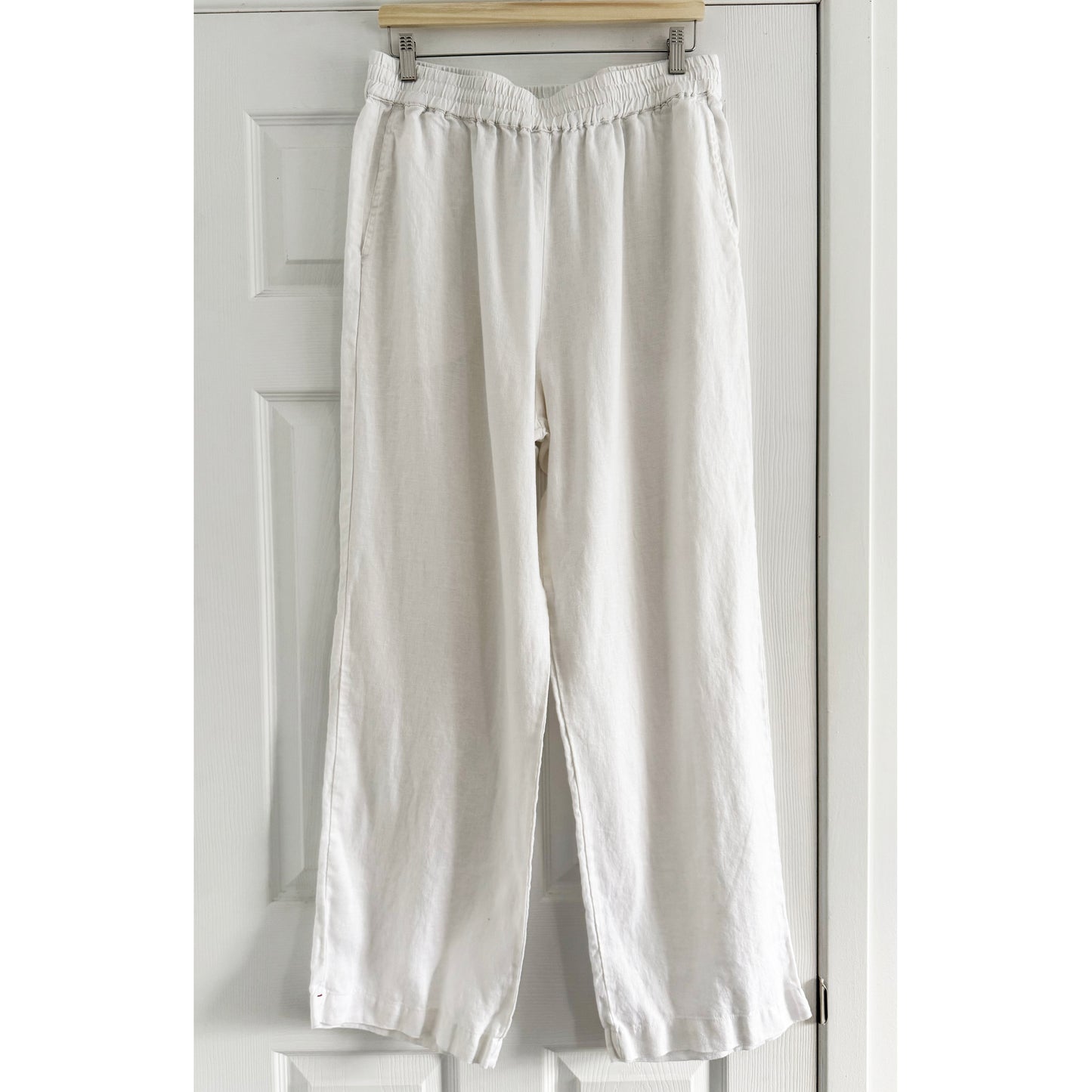 Xirena "Atticus" Linen Pants in White, size XL