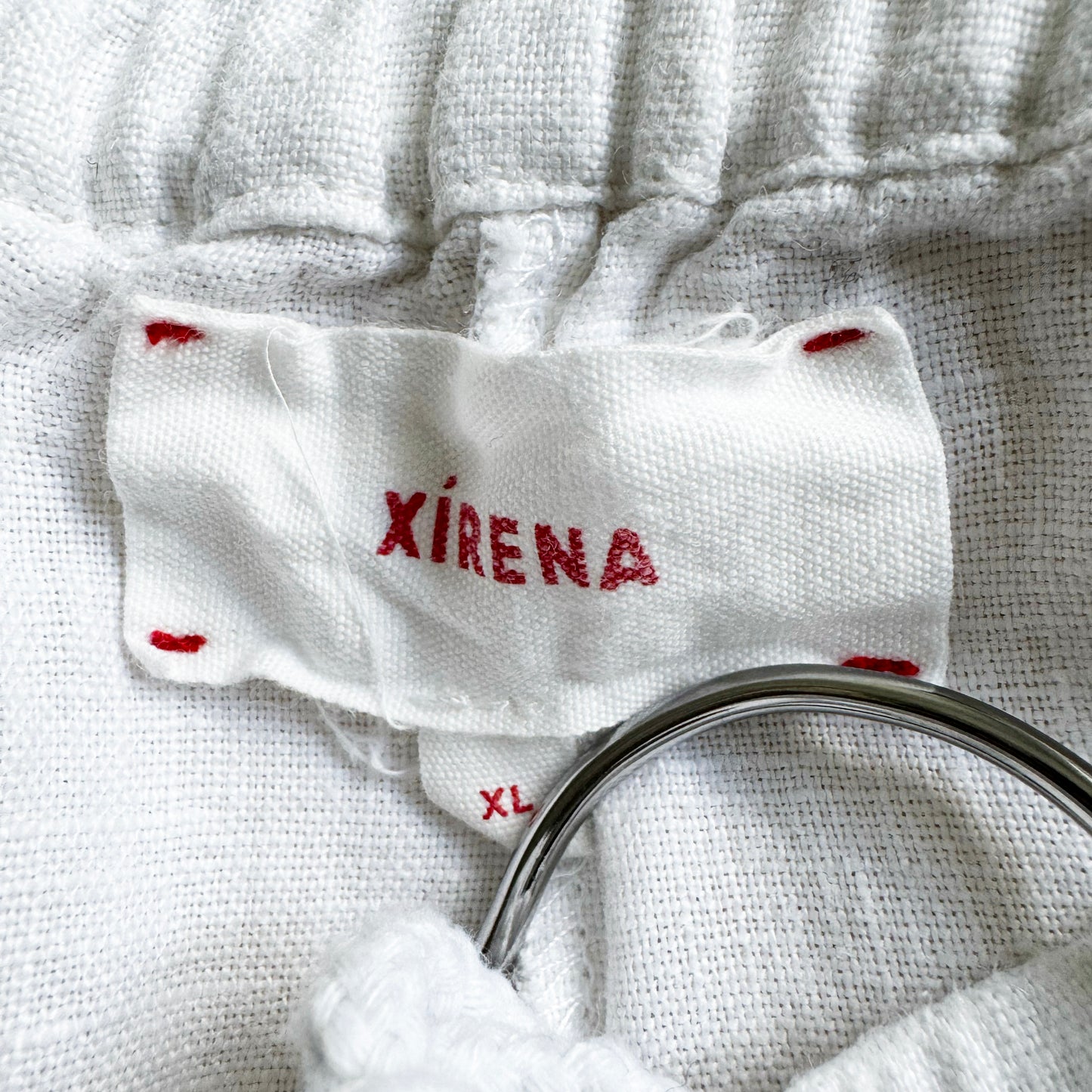 Xirena "Atticus" Linen Pants in White, size XL