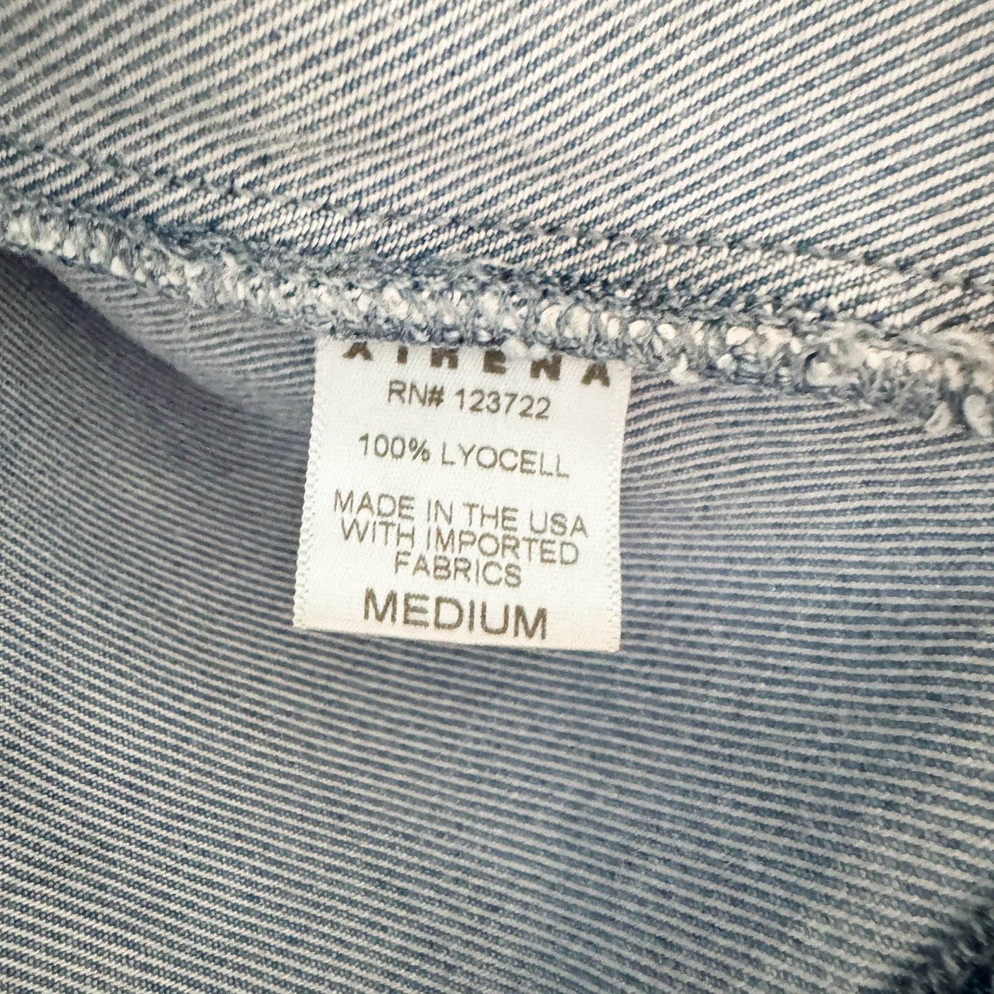 Xirena "Austin" Denim Top in Blue, size Medium