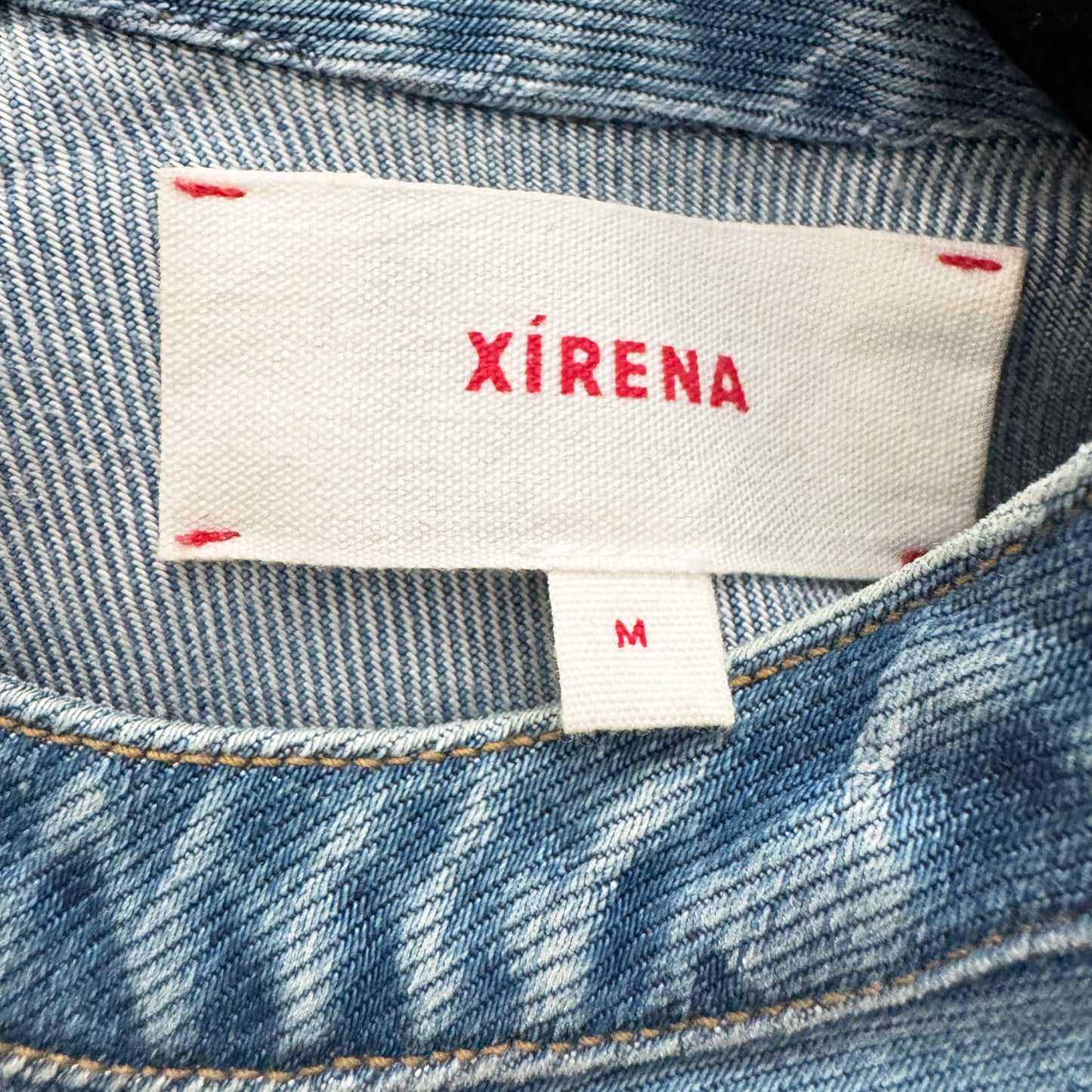 Xirena "Austin" Denim Top in Blue, size Medium