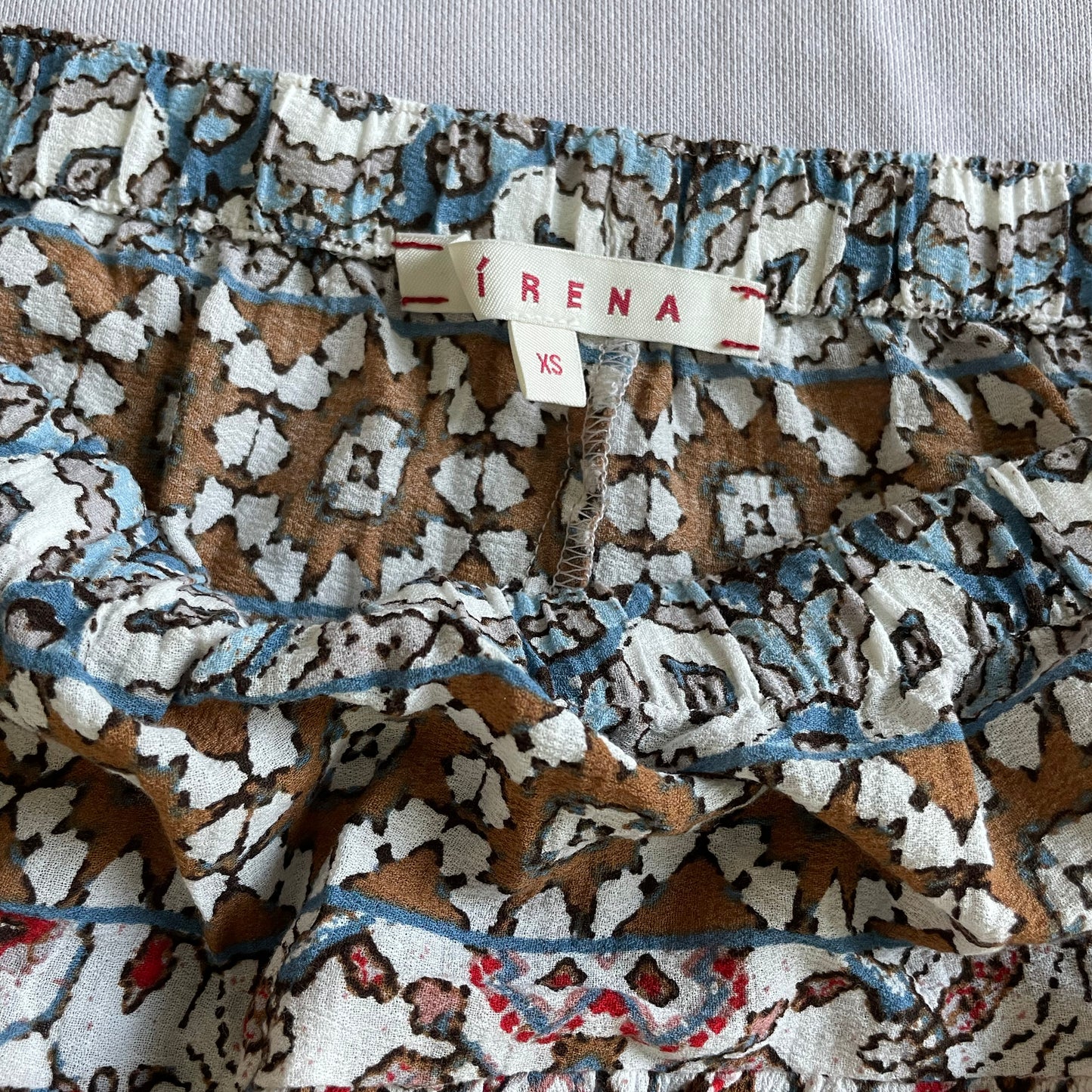 Xirena Printed Cotton "Paige" Pants, size XS