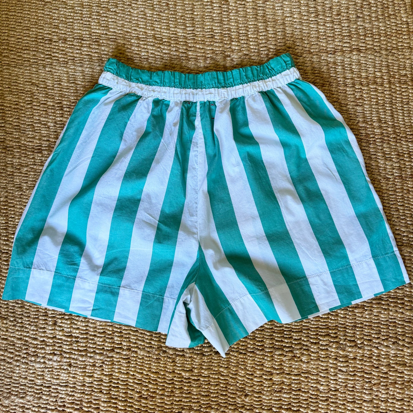 Xirena Green Striped Cotton Set, size Small