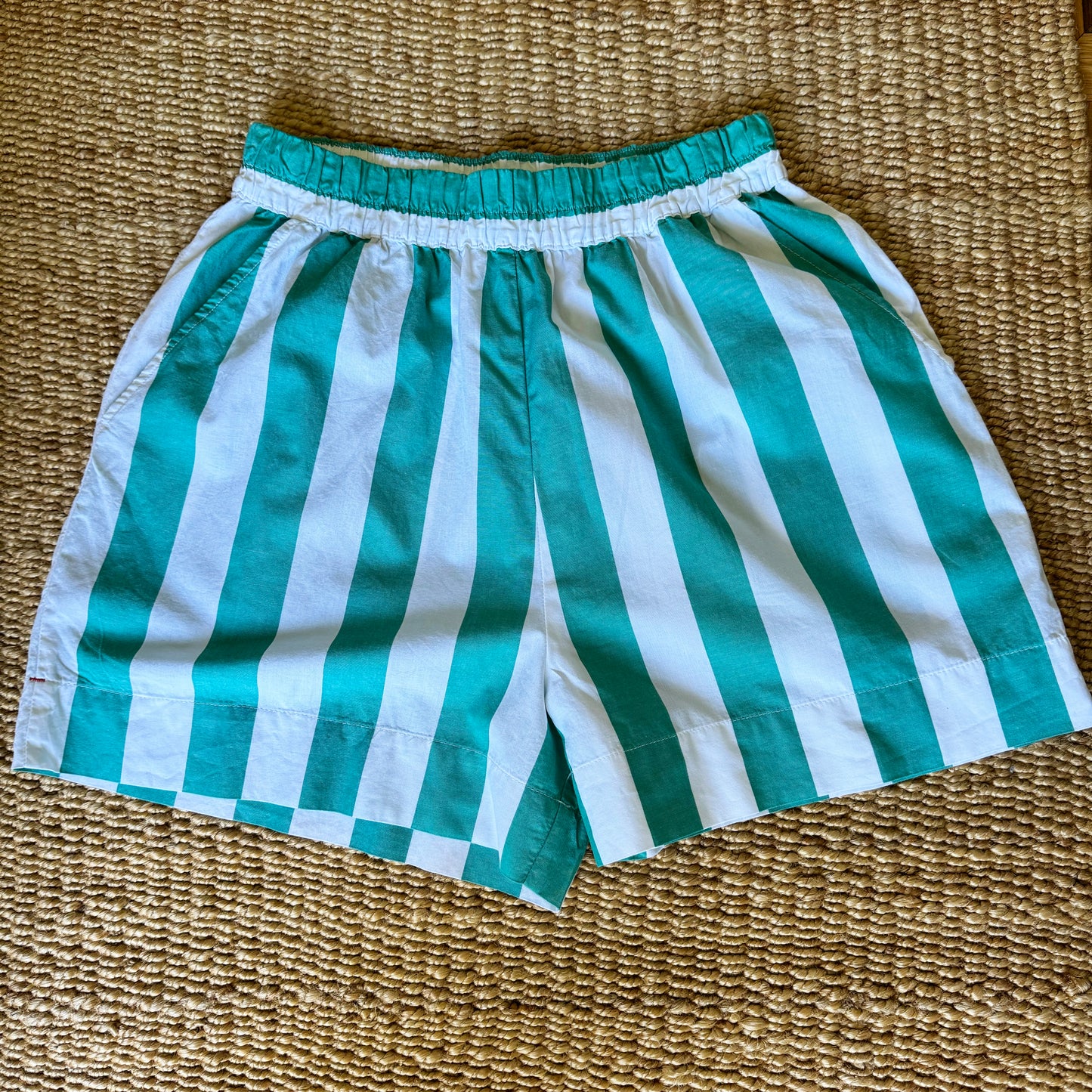 Xirena Green Striped Cotton Set, size Small