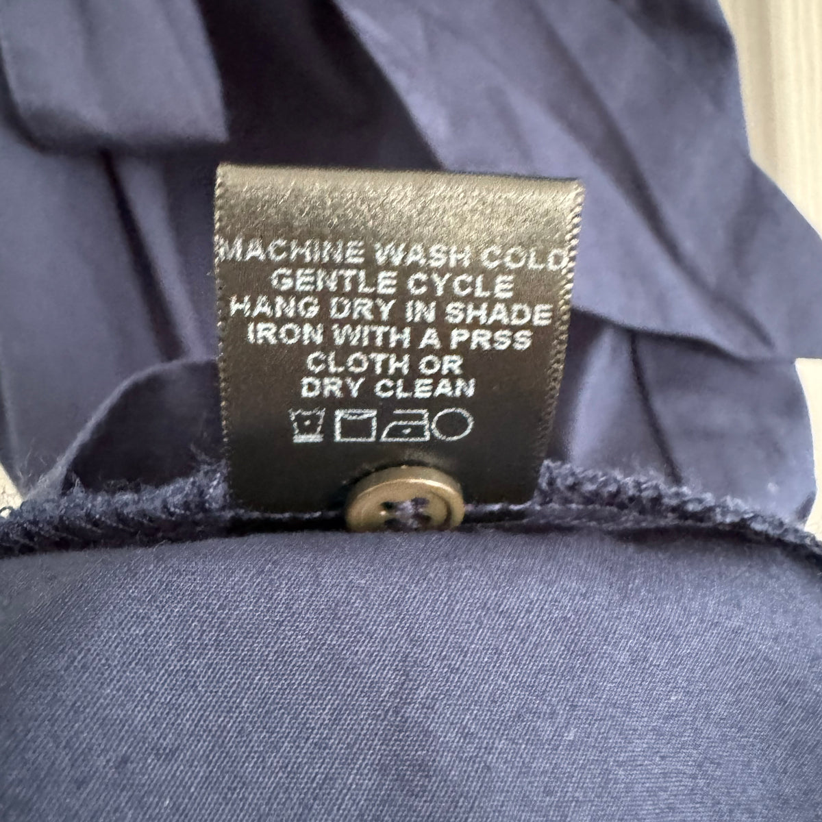 Xirena Cotton Shirtdress in Navy, size Medium