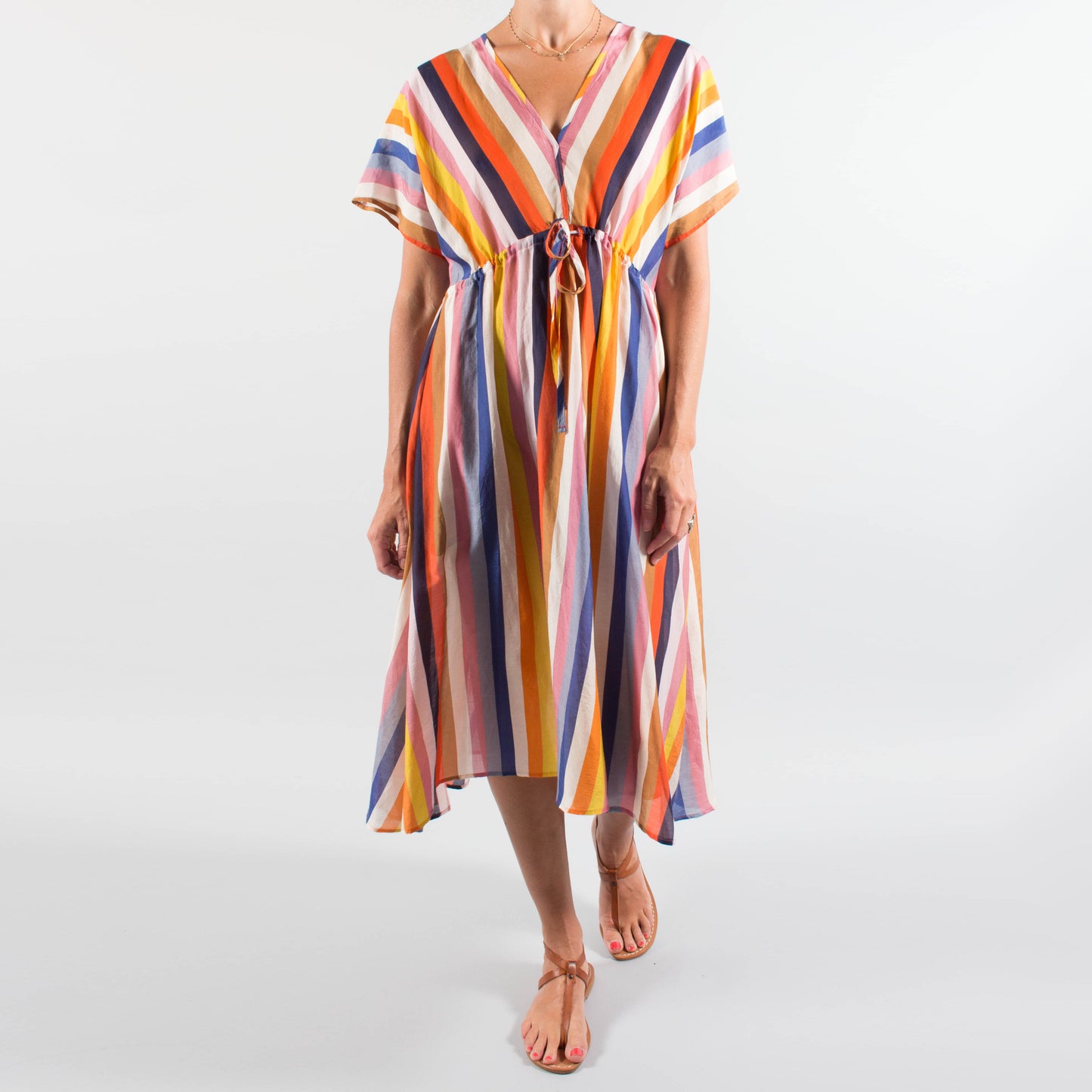 Xirena "Grayson" Dress in Rainbow Stripe, size Medium