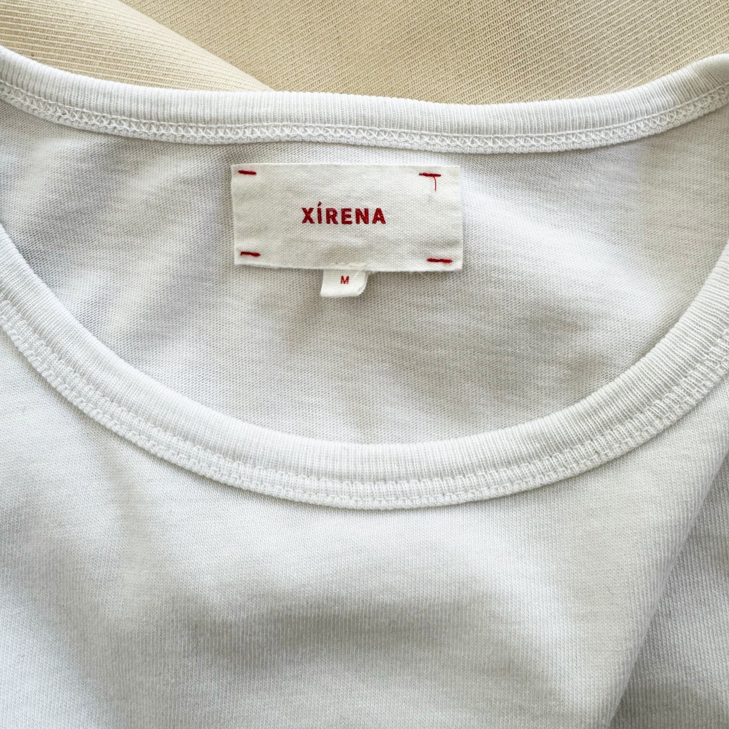 Xirena "Frankie" Long Sleeve Tee Shirt in White, size Medium (fits like Small)