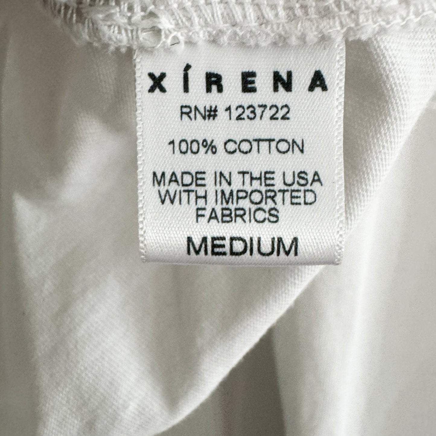 Xirena "Frankie" Long Sleeve Tee Shirt in White, size Medium (fits like Small)