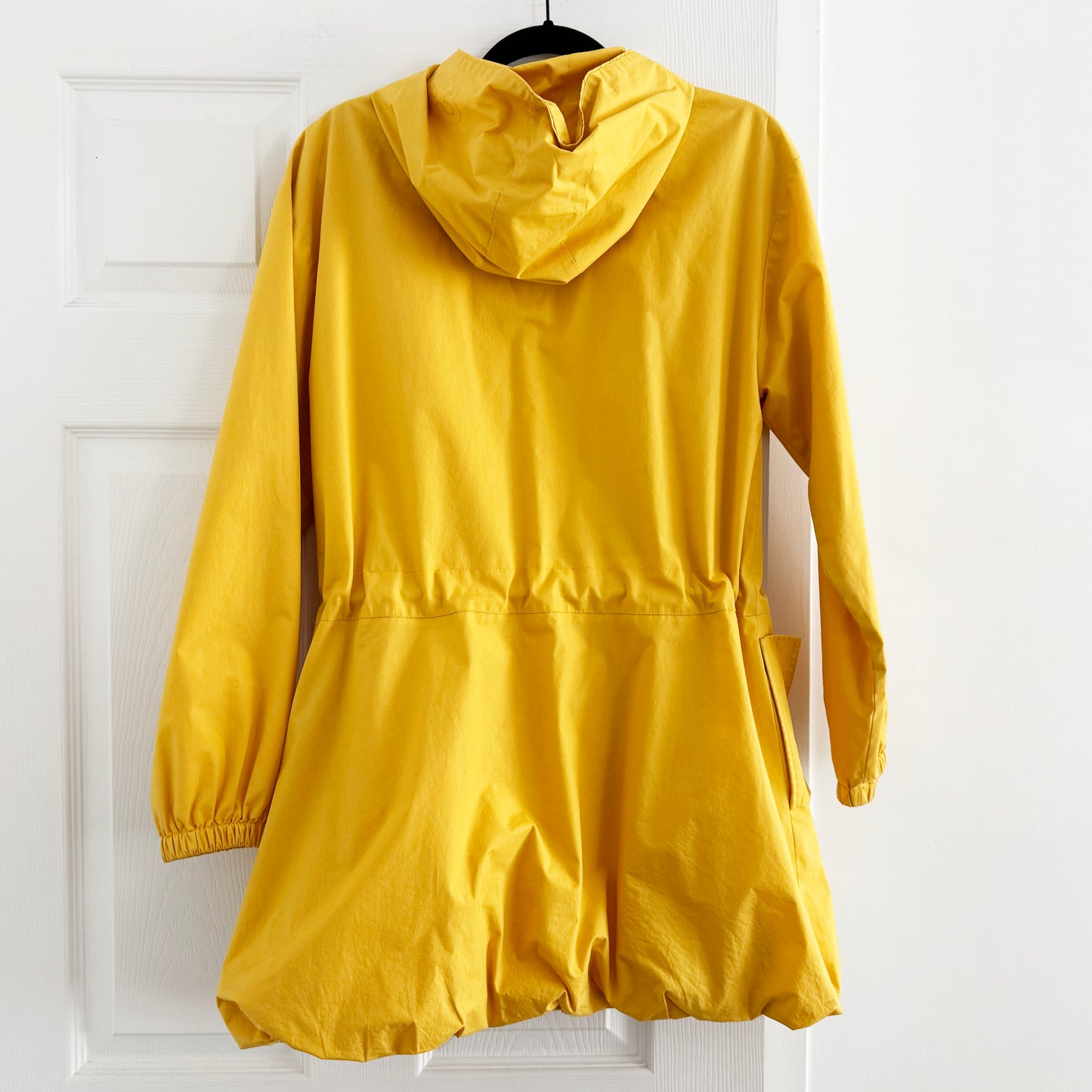 Y-3 Bubble Hem Jacket with Hood in Yellow, size Small