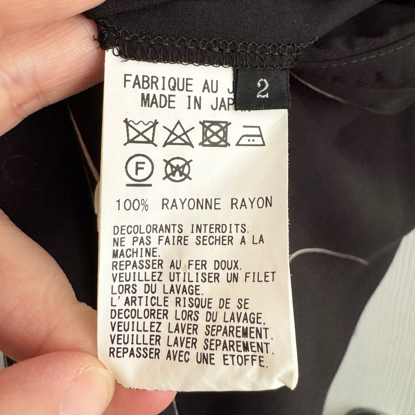 Y’s by Yohji Yamamoto Floral print dress, Size "2" (Size Medium)