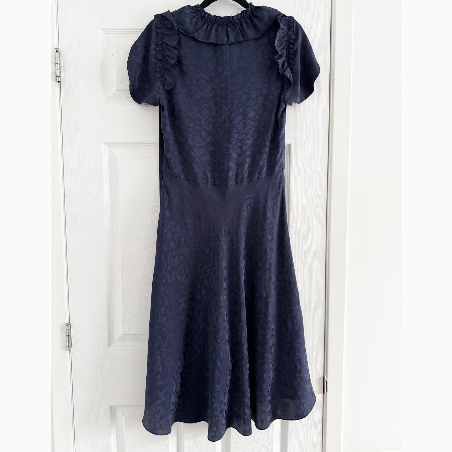 Zadig & Voltaire "Roberty" Silk Dress in Navy, size Medium (fits size Small)